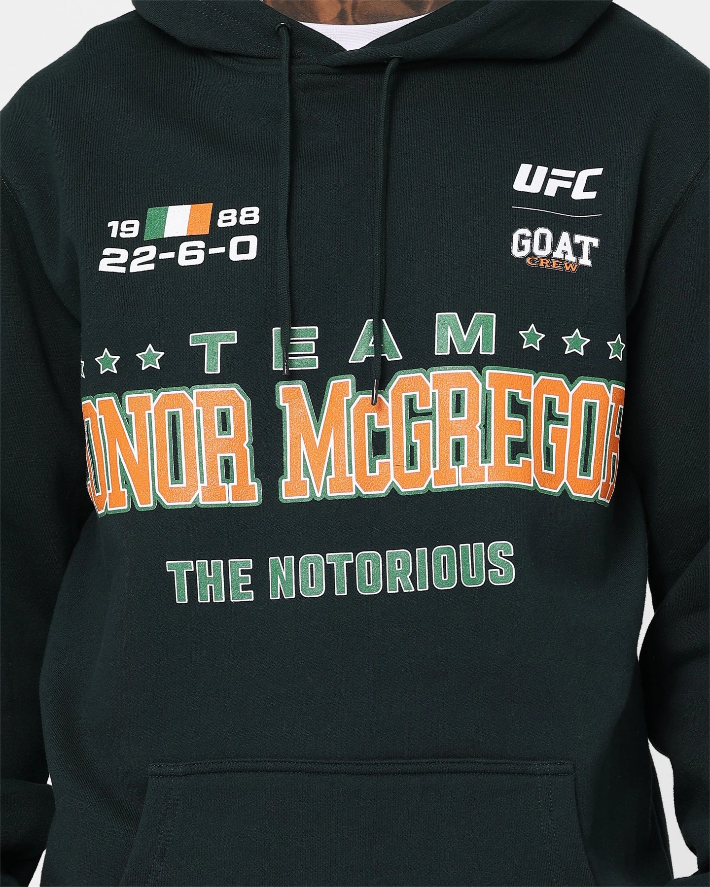Goat Crew X UFC Conor McGregor Team McGregor Hoodie Deep Green brand - new