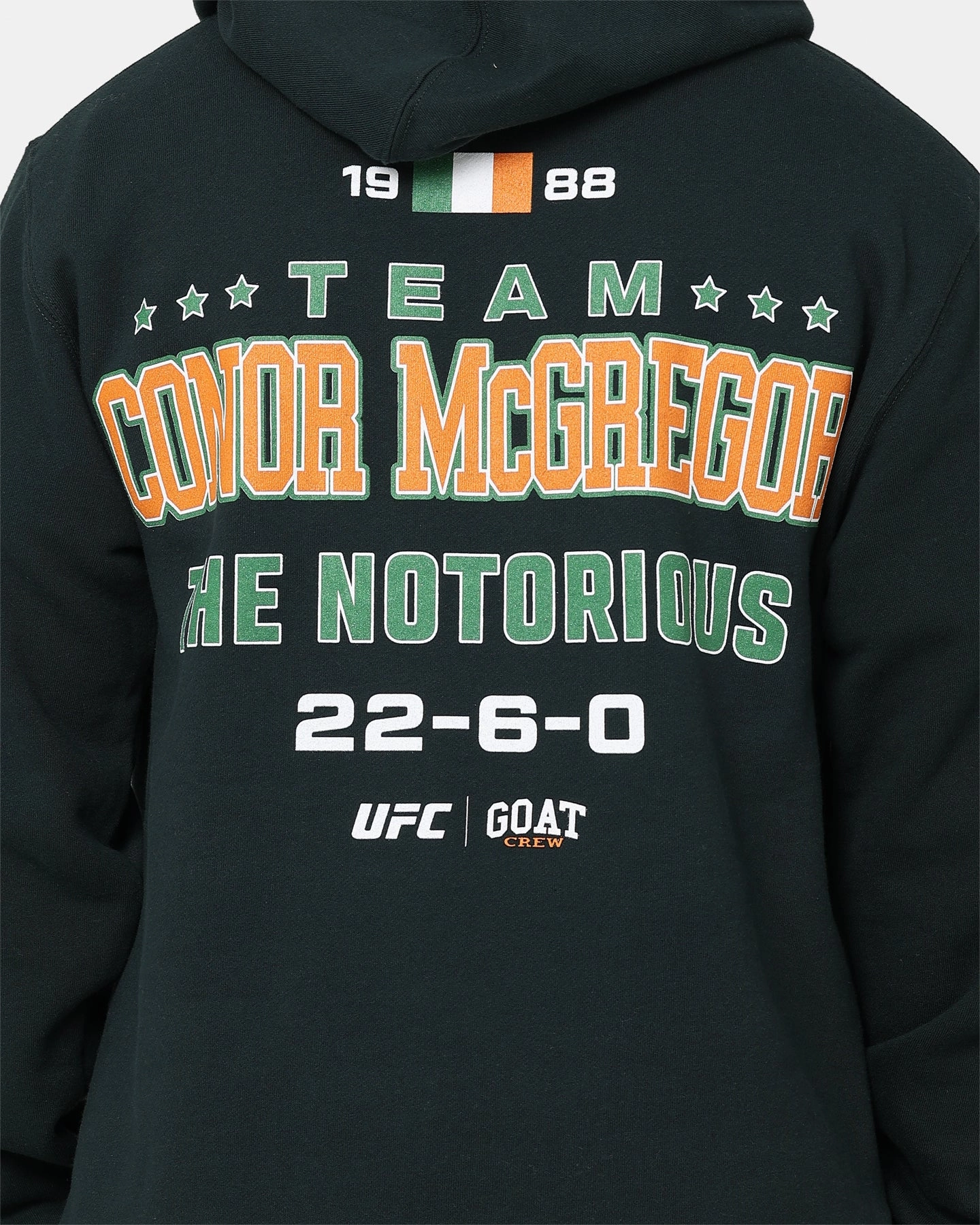 All-Weather Comfort Friendship Goat Crew X UFC Conor McGregor Team McGregor Hoodie Deep Green