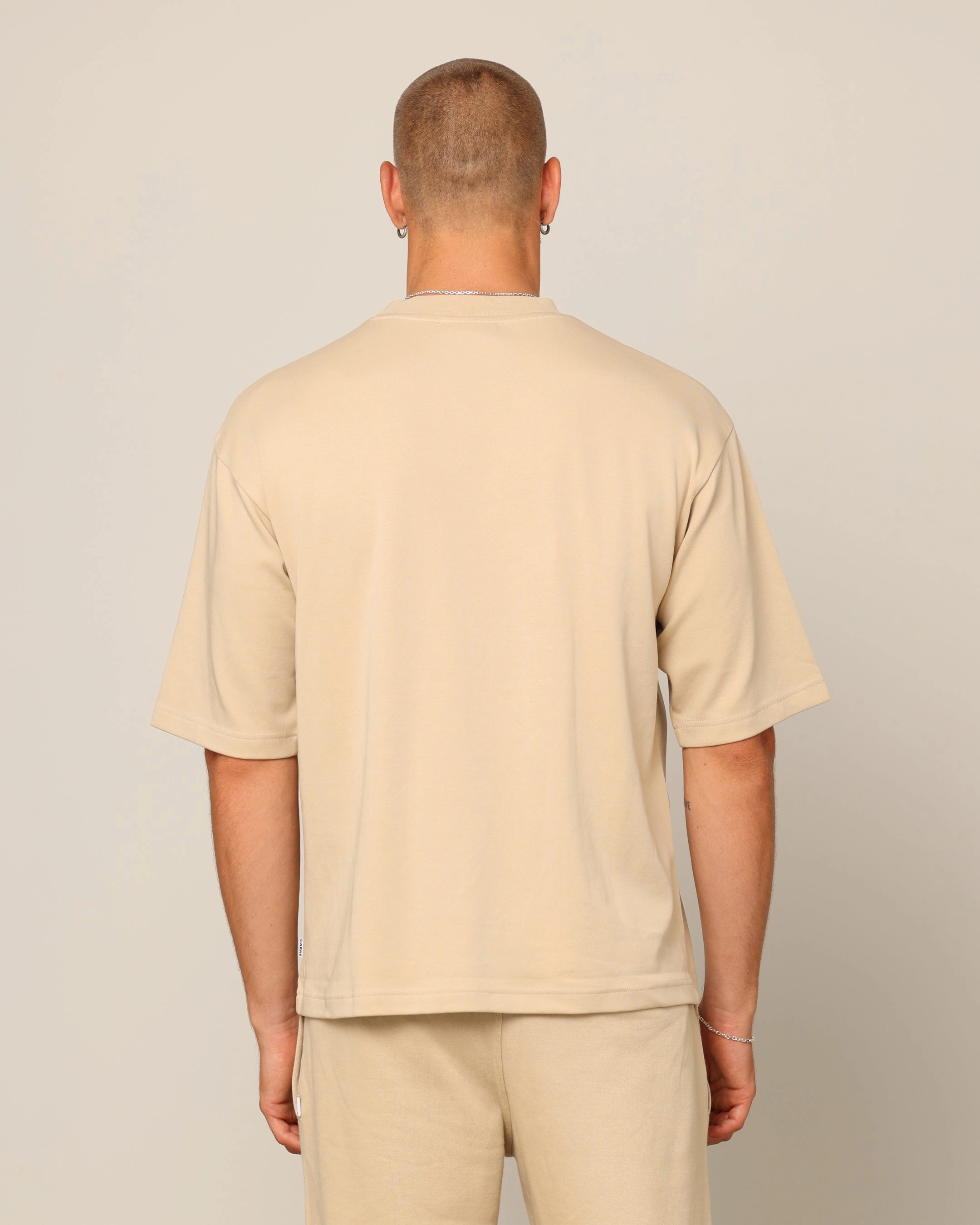 insulated Carr?? Blanc Boxy T-Shirt Stone