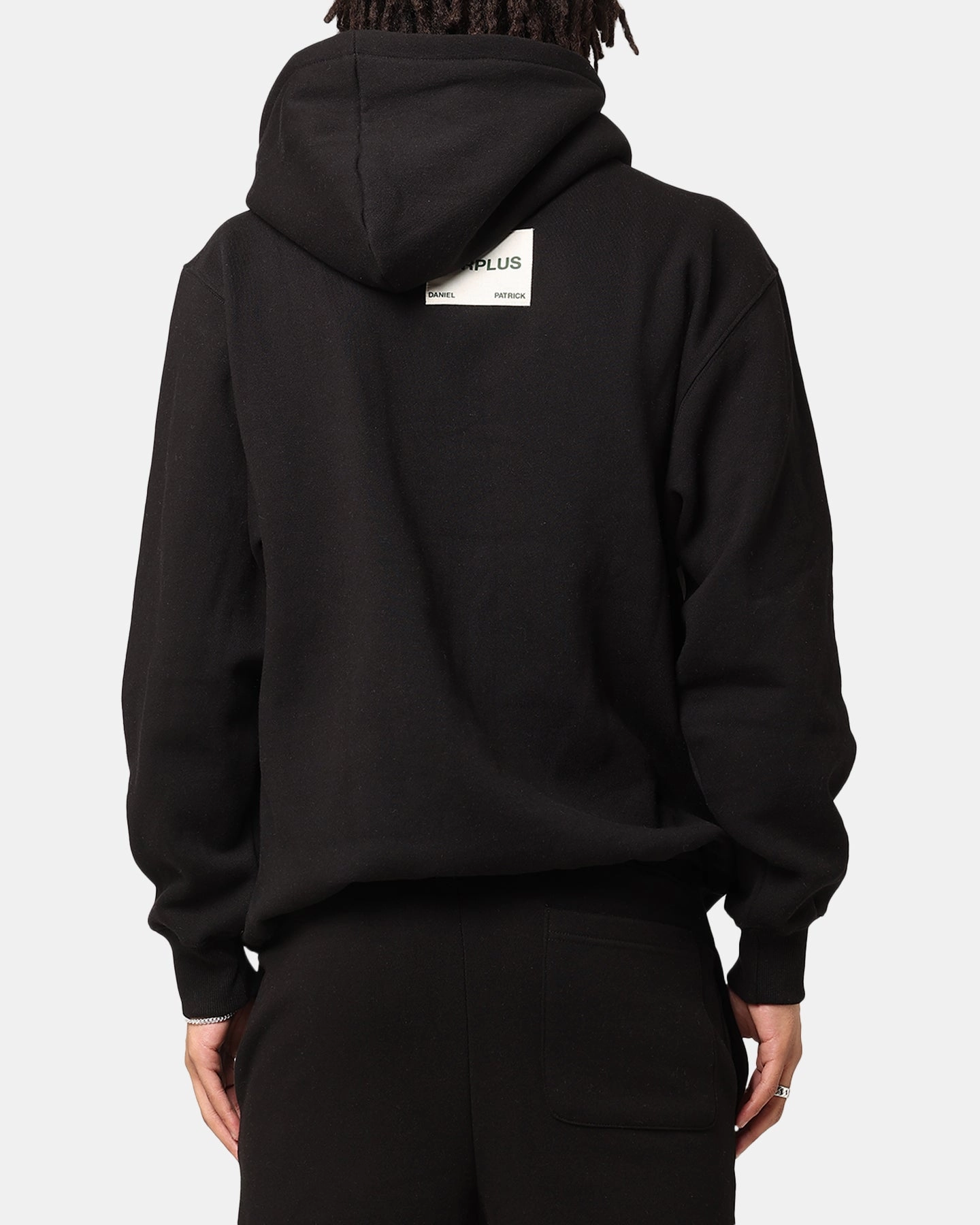 Daniel Patrick Surplus Logo Hoodie Black/Hunter Green Defy