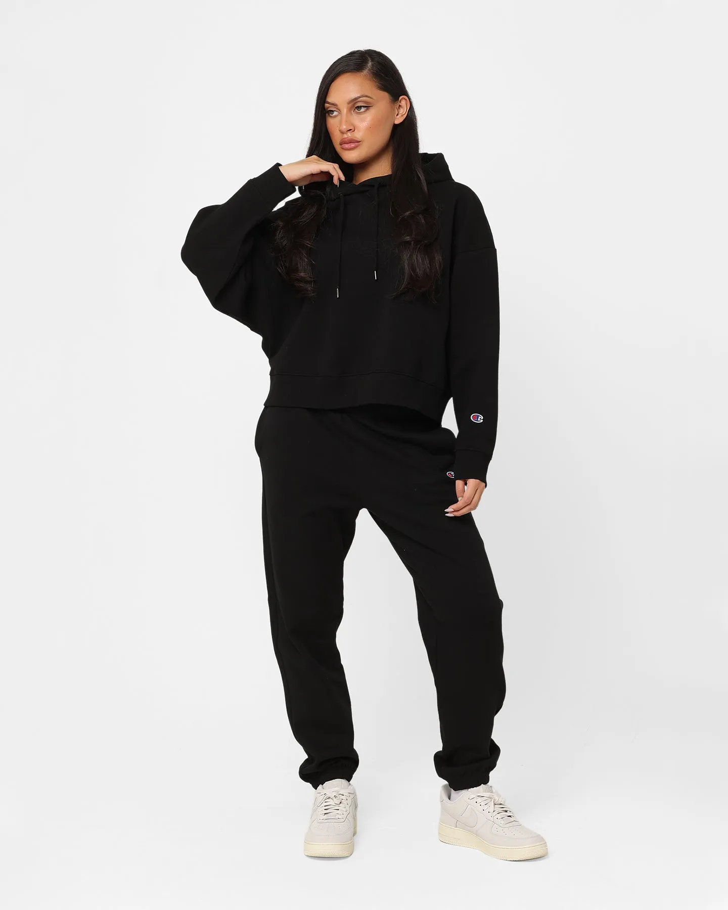 Champion Women's Rochester Base Hoodie Black performance day
