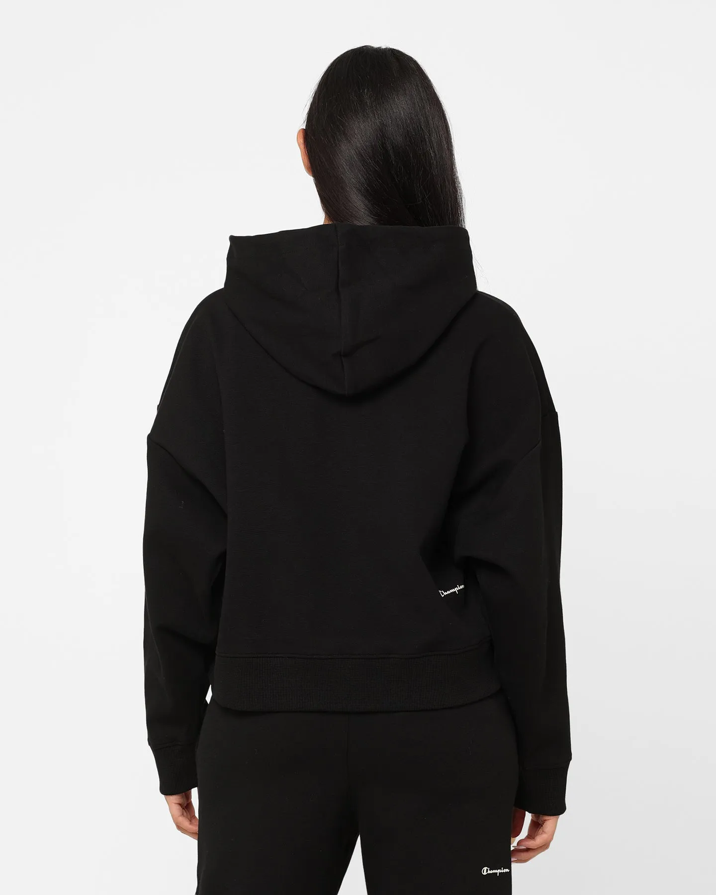 Champion Women's Rochester Base Hoodie Black Reflective