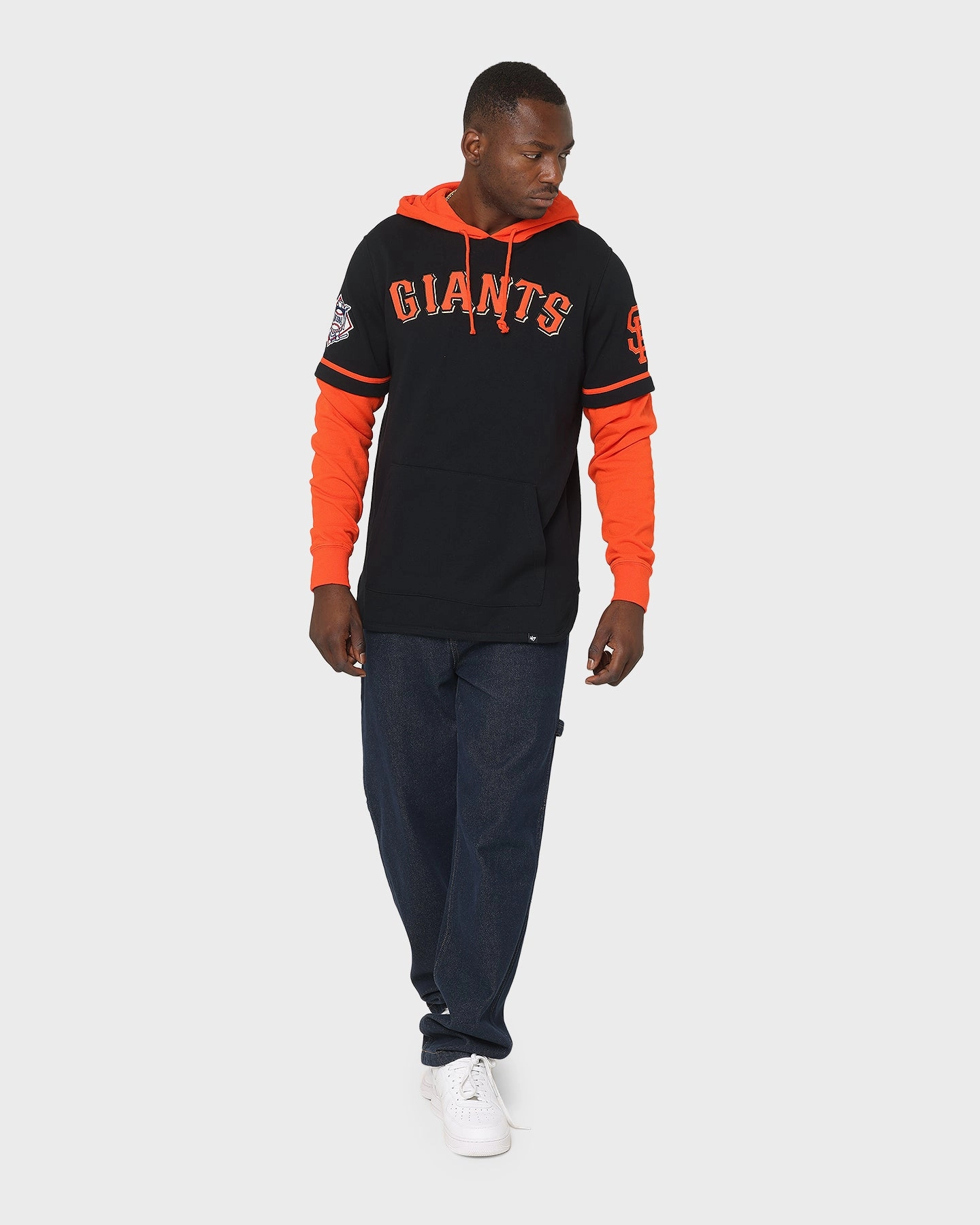 Booking 47 Brand San Francisco Giants Shortstop Hoodie Jet Black