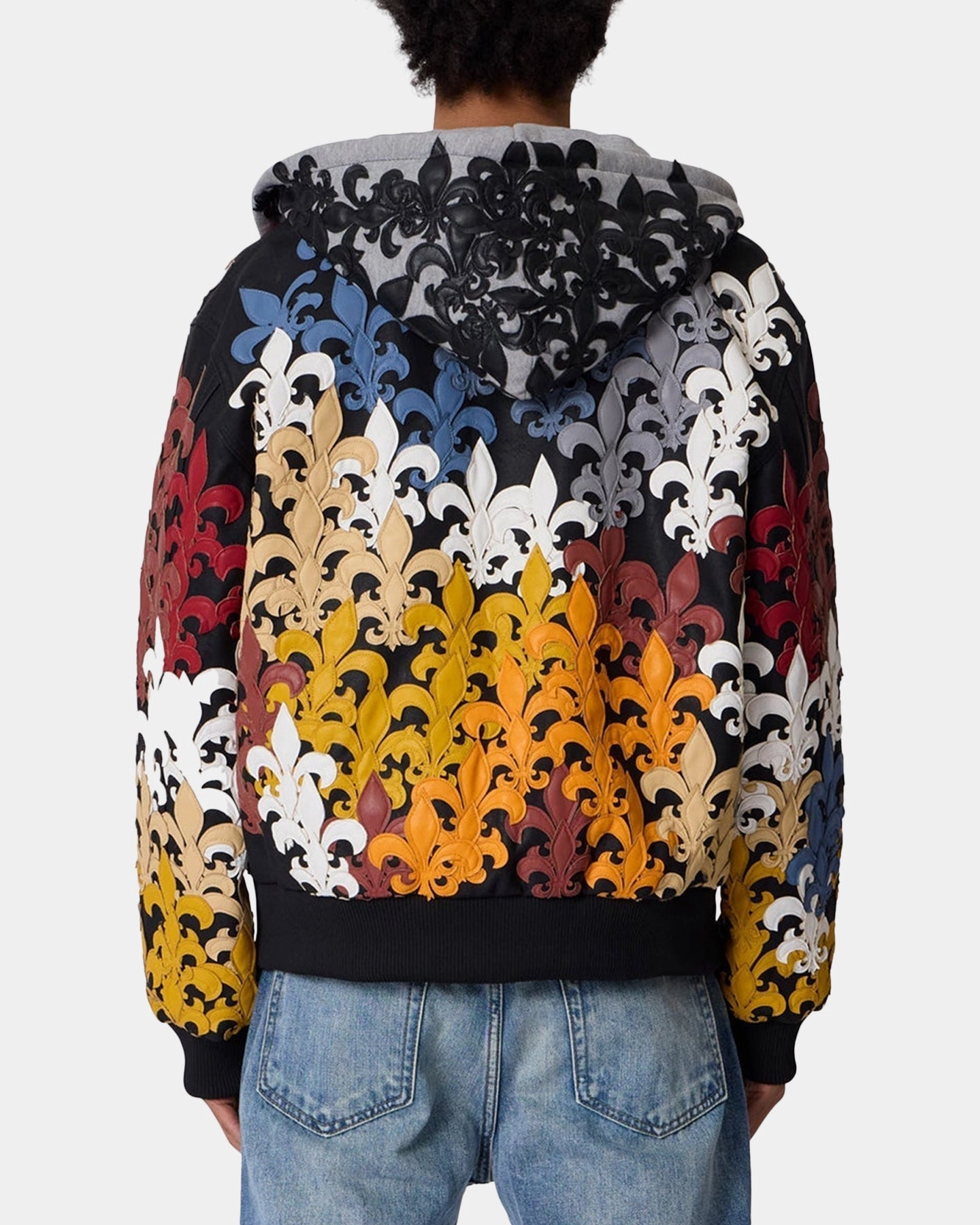 Score MNML Fleur De Lis All-Over Hoodie Multi