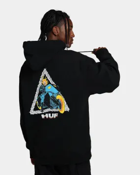 HUF X Marvel Ghost Rider TT Hoodie Black Revolutionize Oil