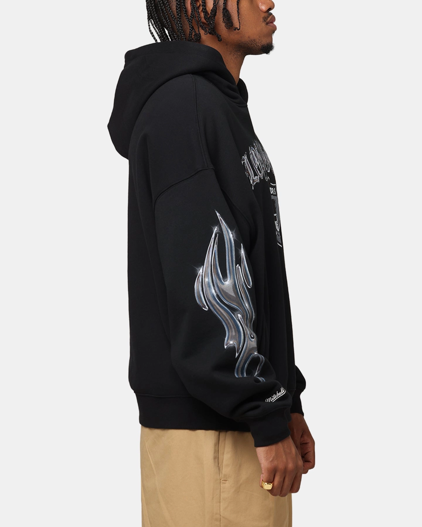 Mitchell & Ness Las Vegas Raiders Chrome Nation Hoodie Black Winter Energy