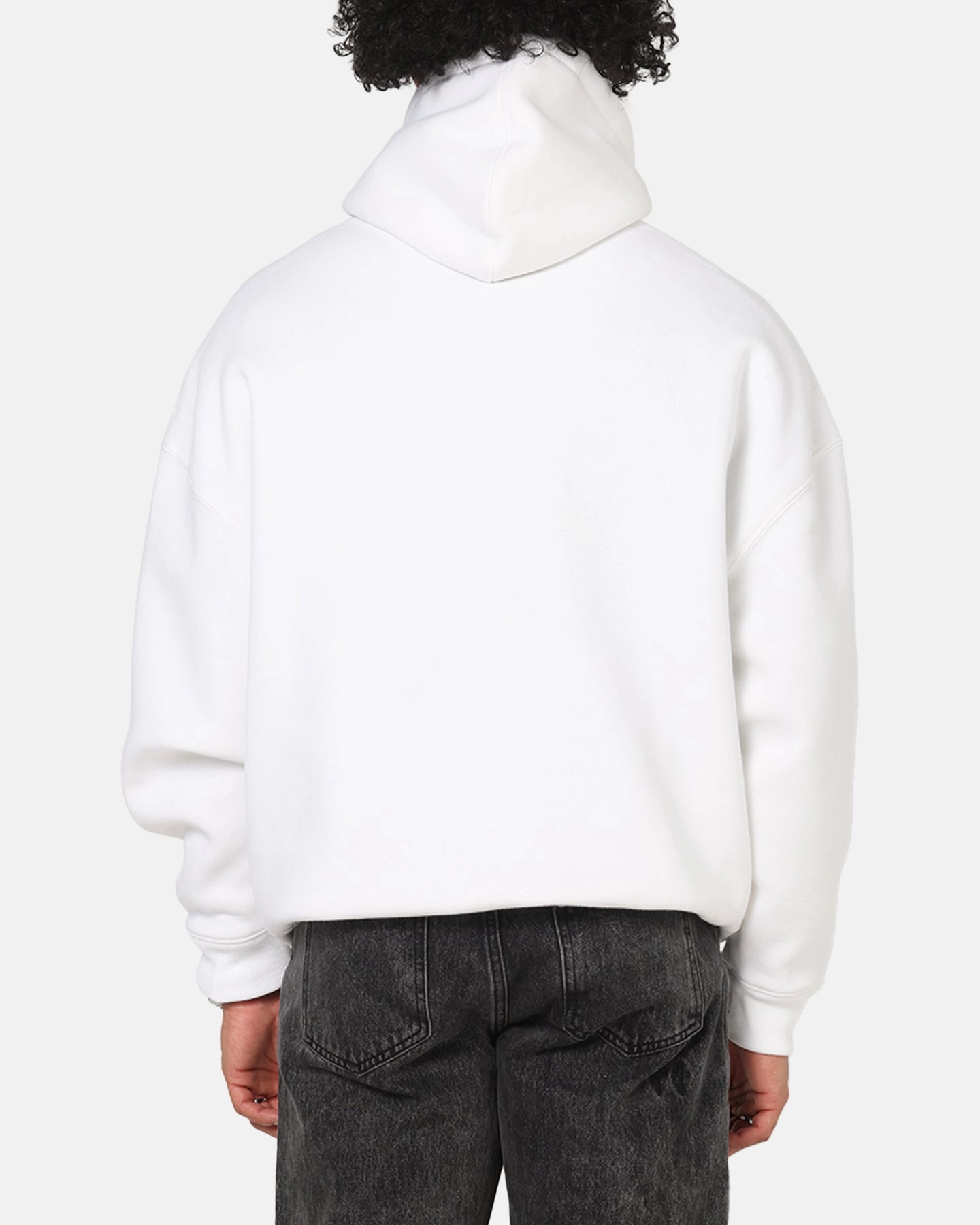 Coffee Shop Vibes Saint Morta Studios Logo Boxy Hoodie White