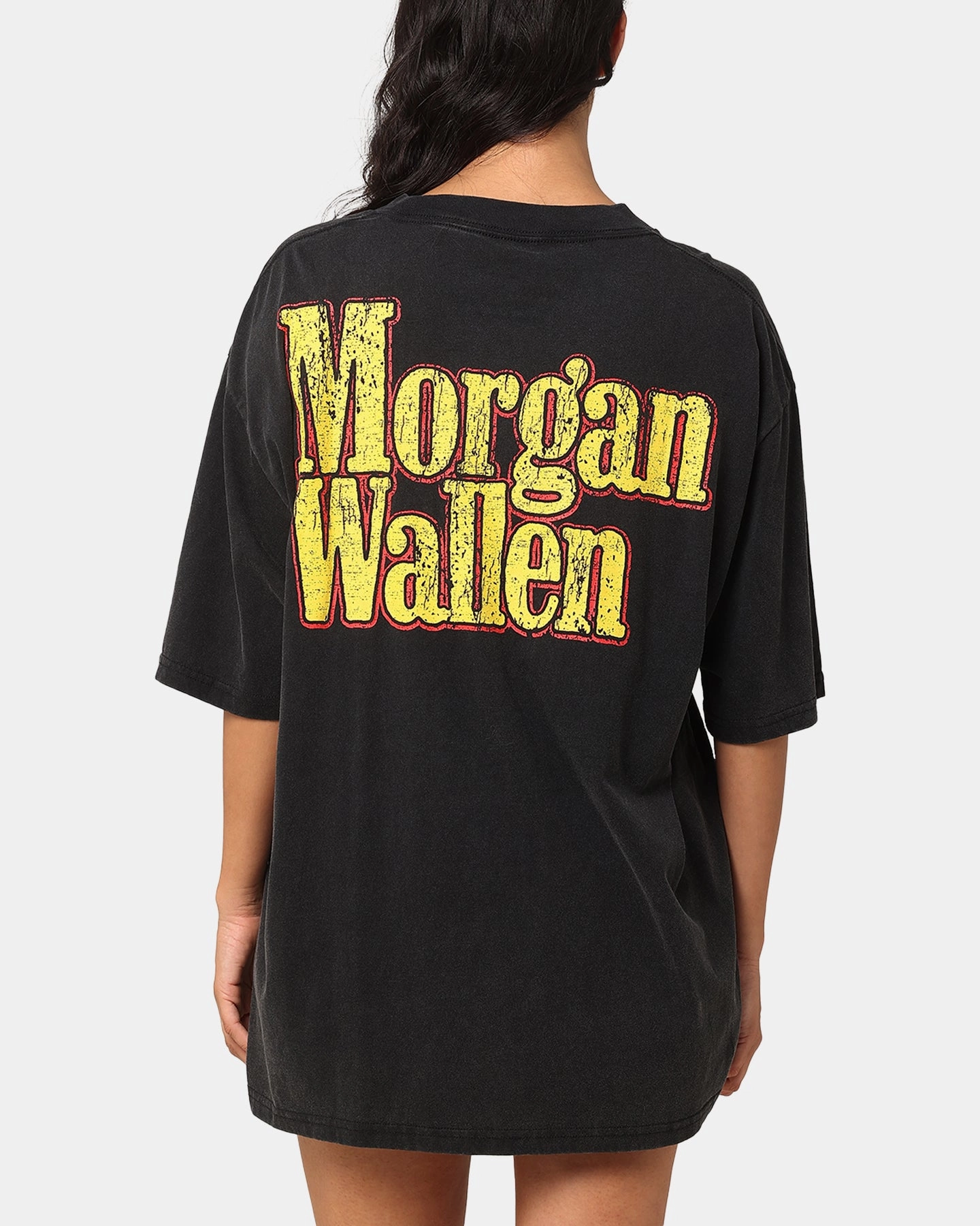 Morgan Wallen Truck T-Shirt Washed Black Seasonal Casual