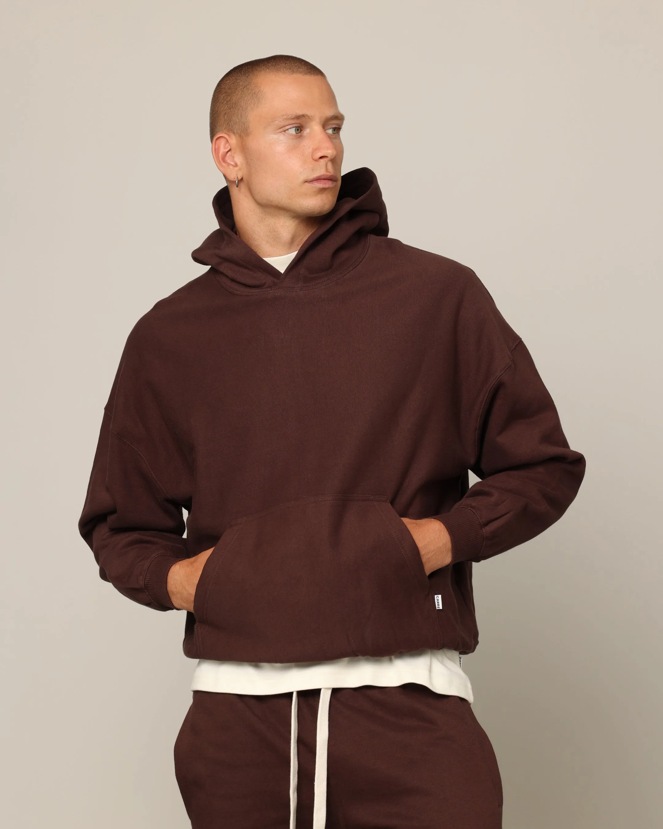 Negotiate Carr?? Blanc Oversized Hoodie Brown