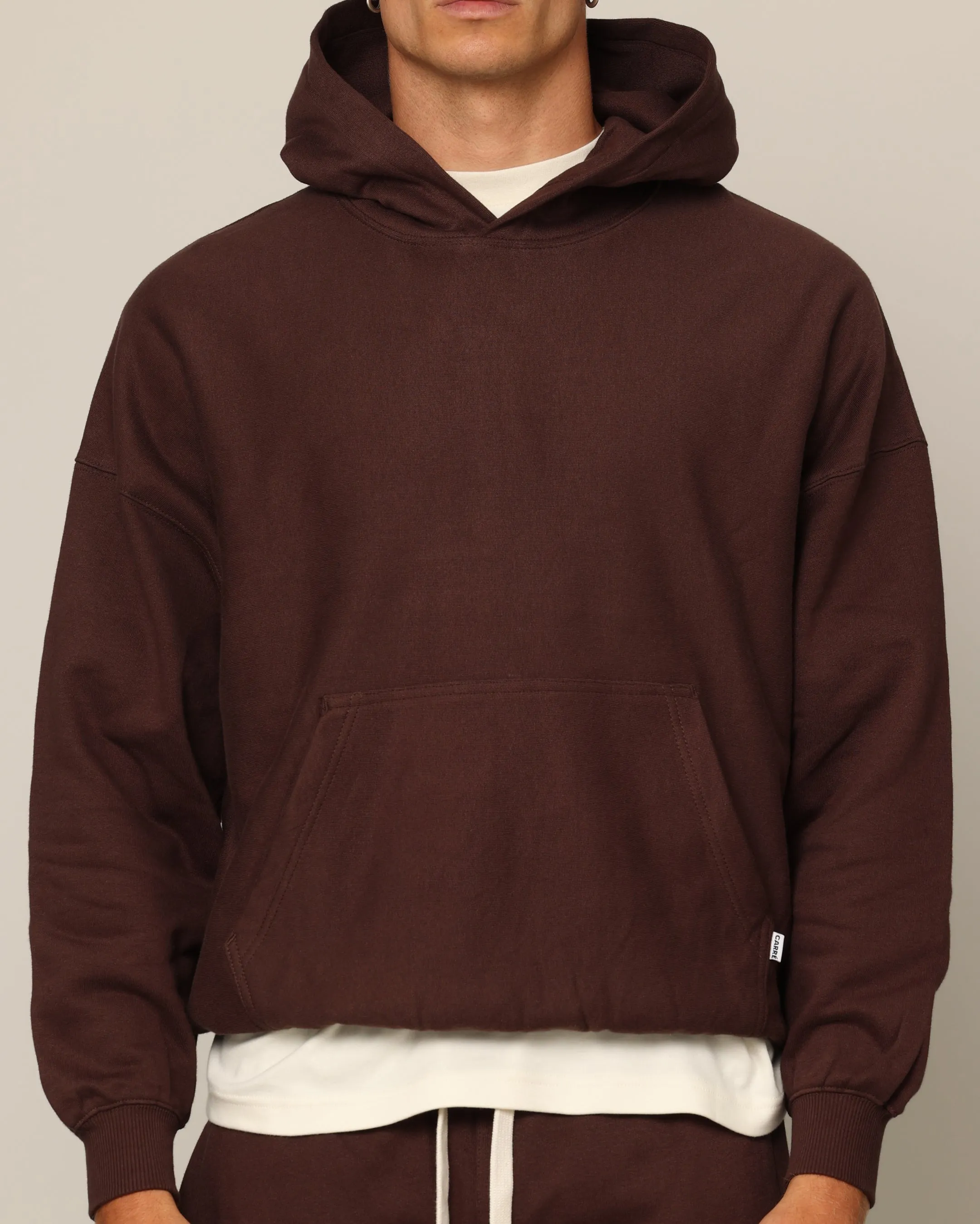 Carr?? Blanc Oversized Hoodie Brown Active Fit