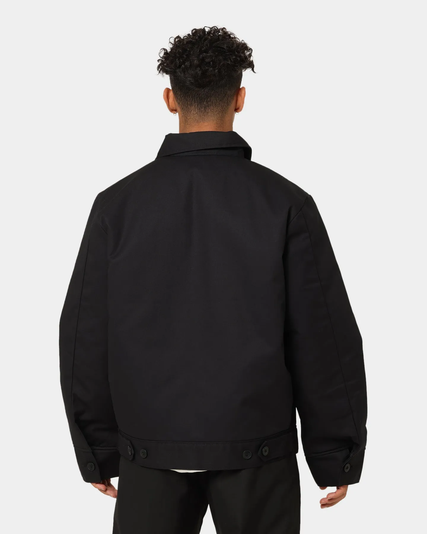 Dickies Eisenhower Jacket Black Magnetic Closure Details