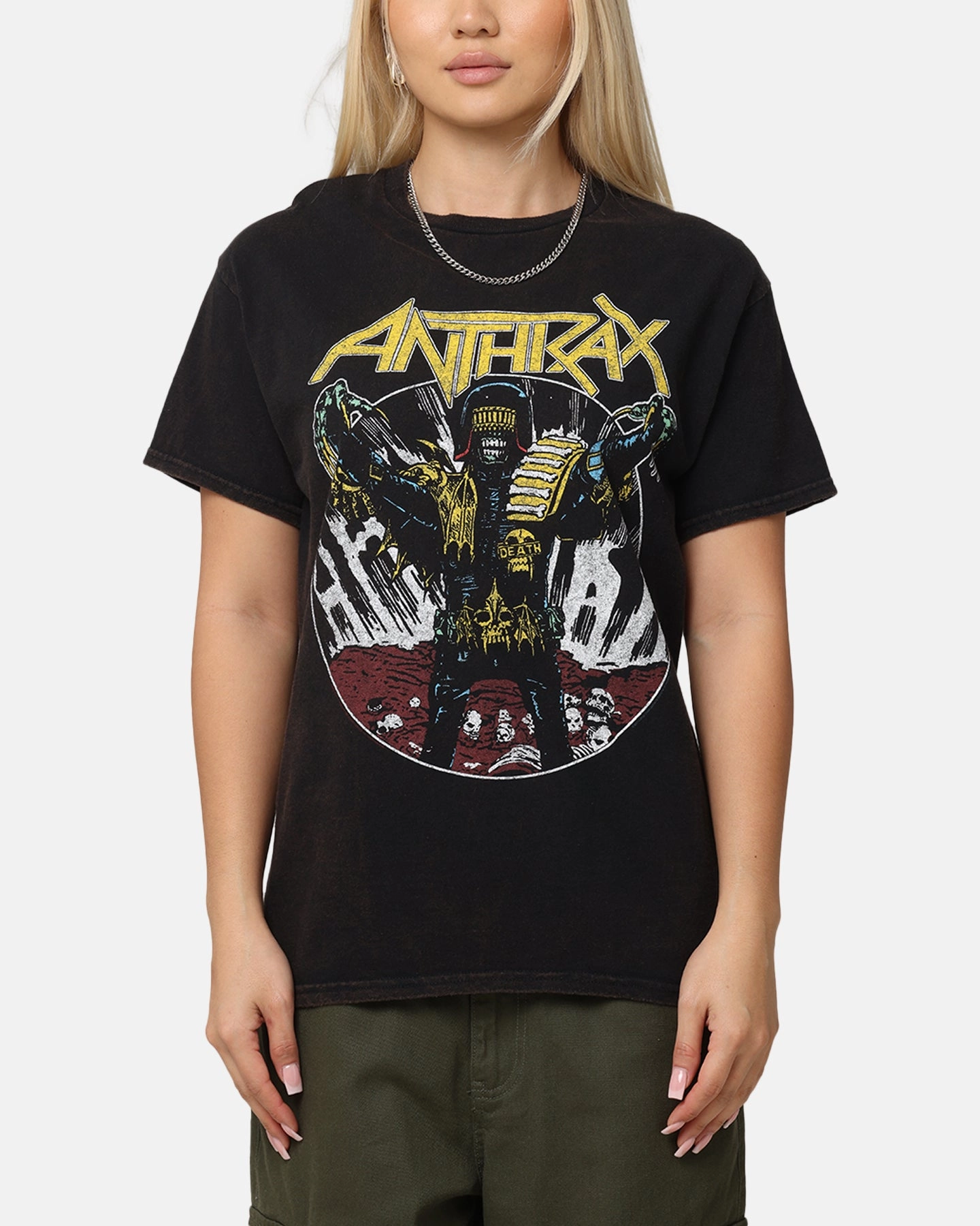 Anthrax ATL World Tour T-Shirt Black Vintage Perfect Comfort