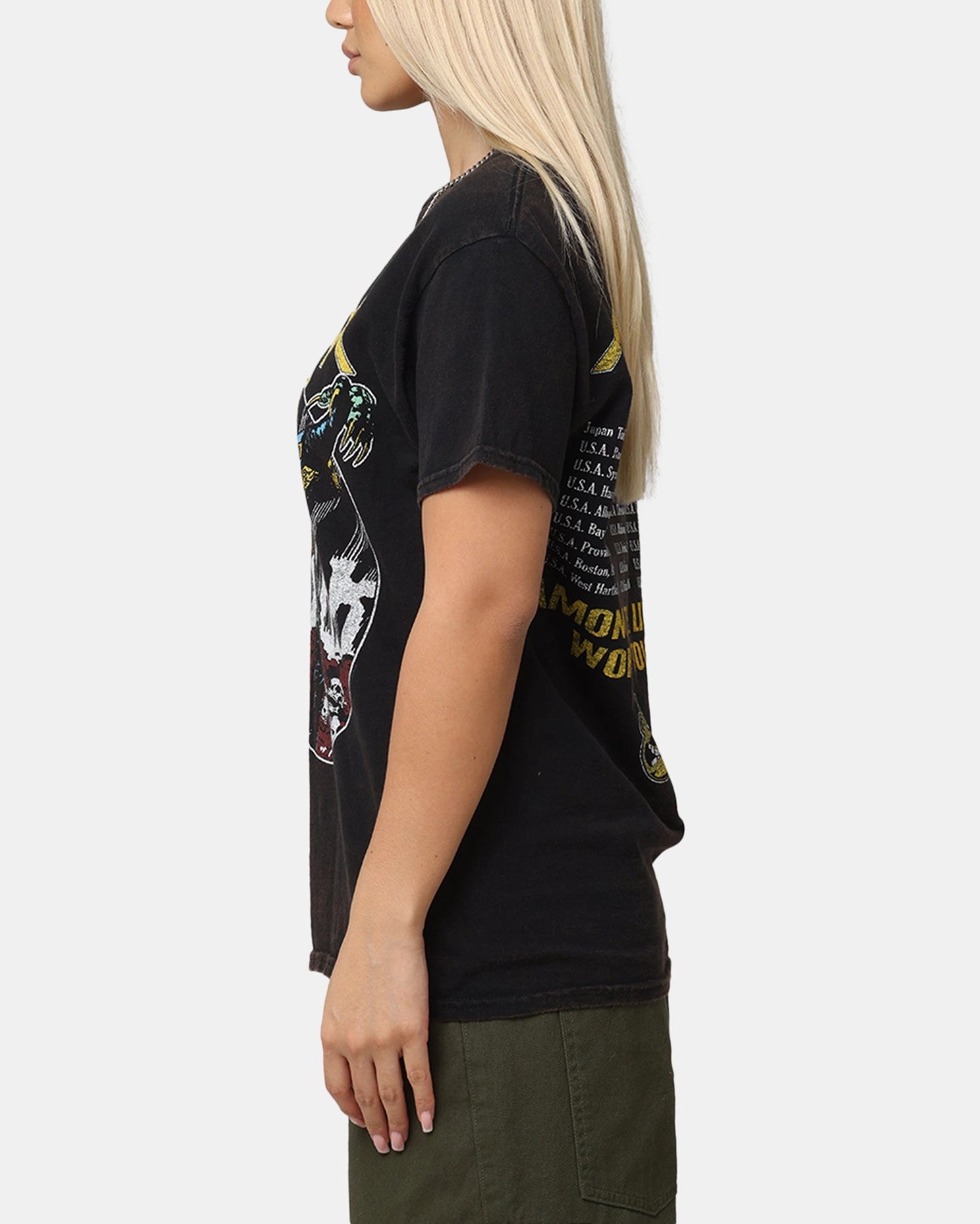 Relaxed Everyday Wear Anthrax ATL World Tour T-Shirt Black Vintage