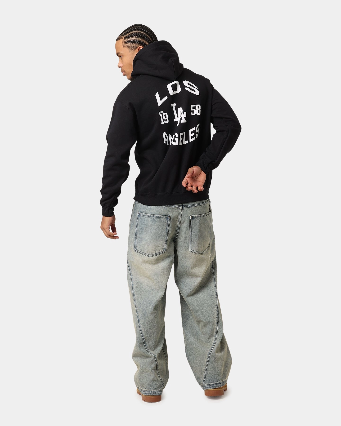 Majestic Athletic Los Angeles Dodgers Doyers Chest Hoodie Black museum visit