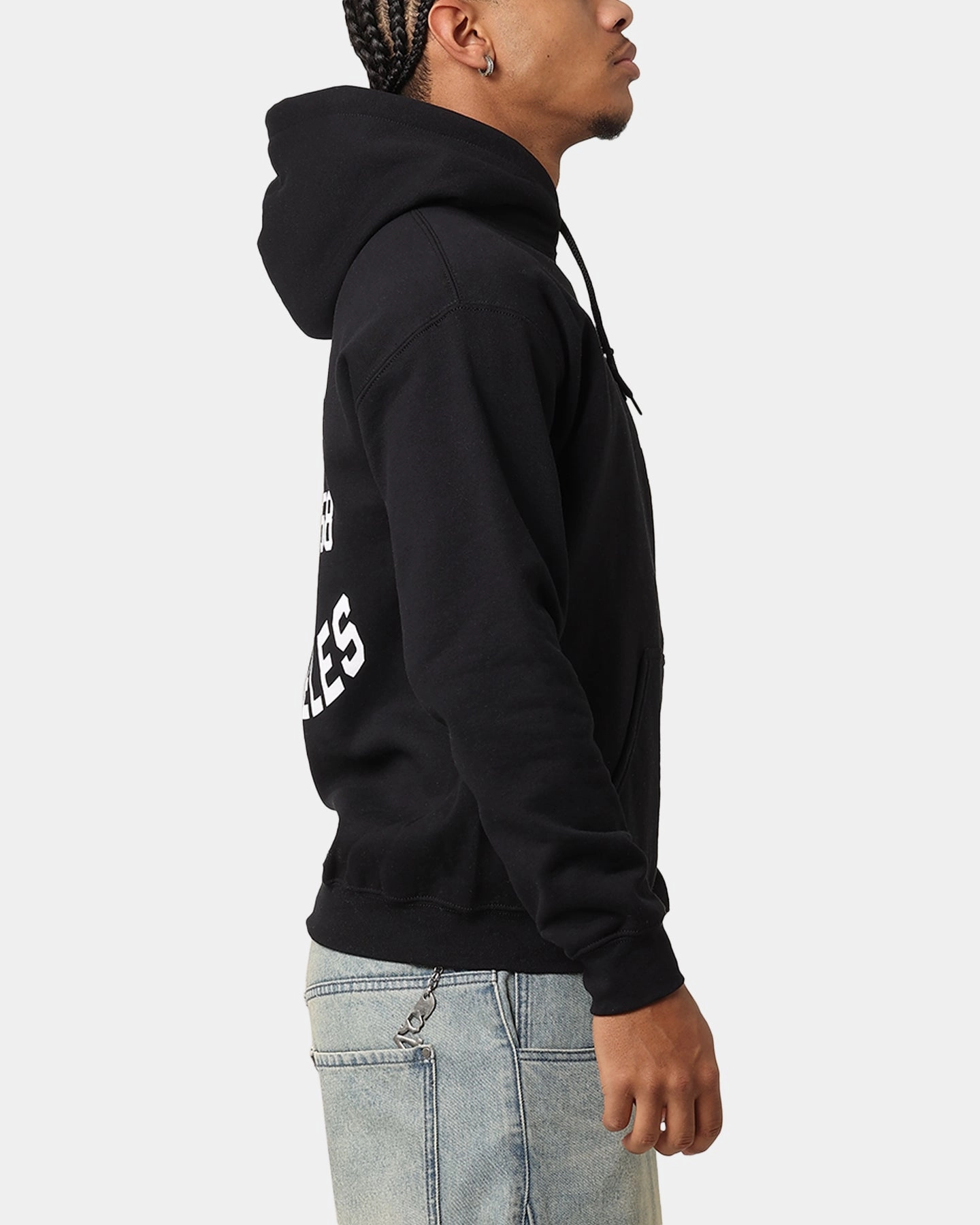 Hamster like Neutral Tones Majestic Athletic Los Angeles Dodgers Doyers Chest Hoodie Black