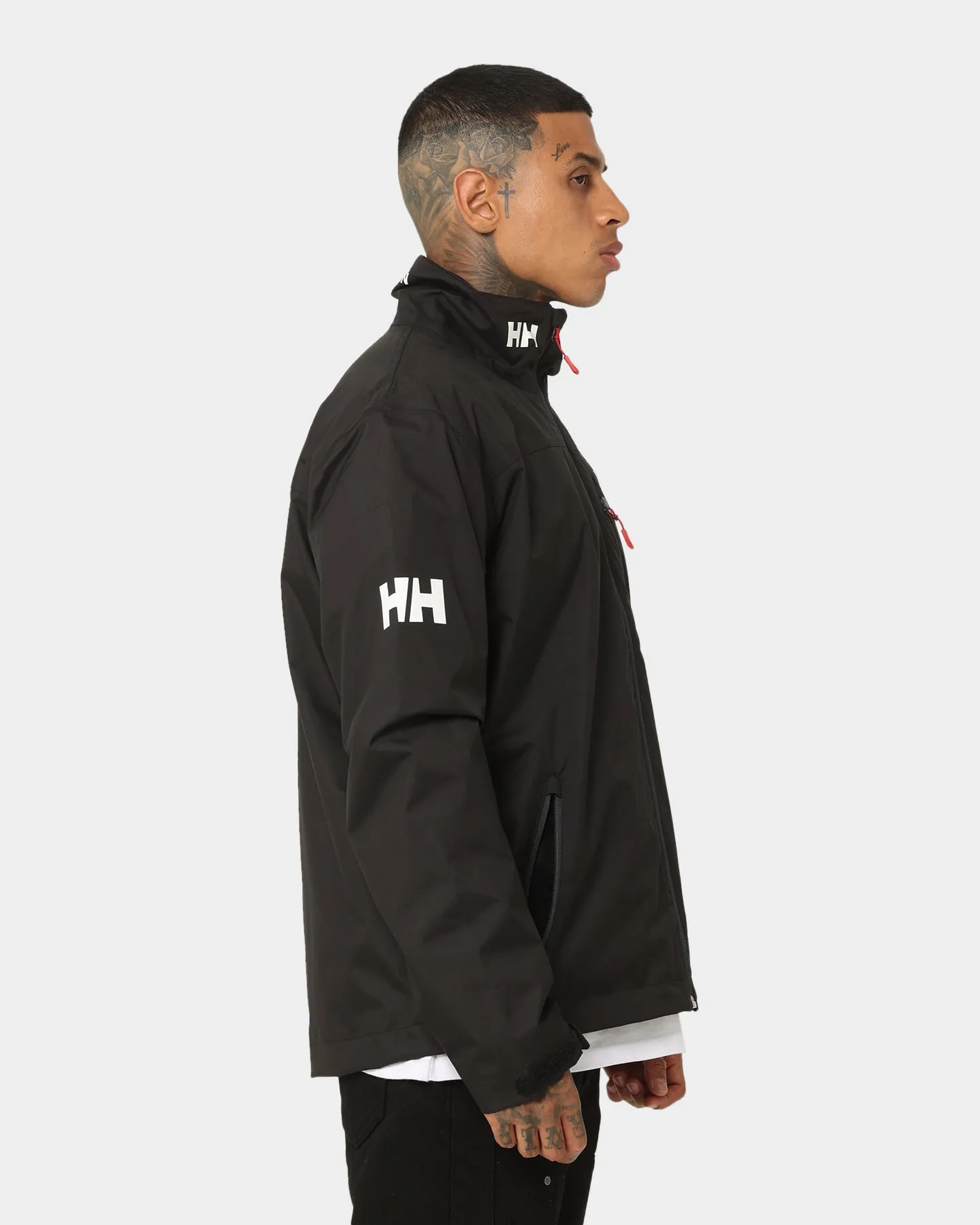 outdoor barbecue Reinforced Hem Helly Hansen Crew Midlayer Jacket Black