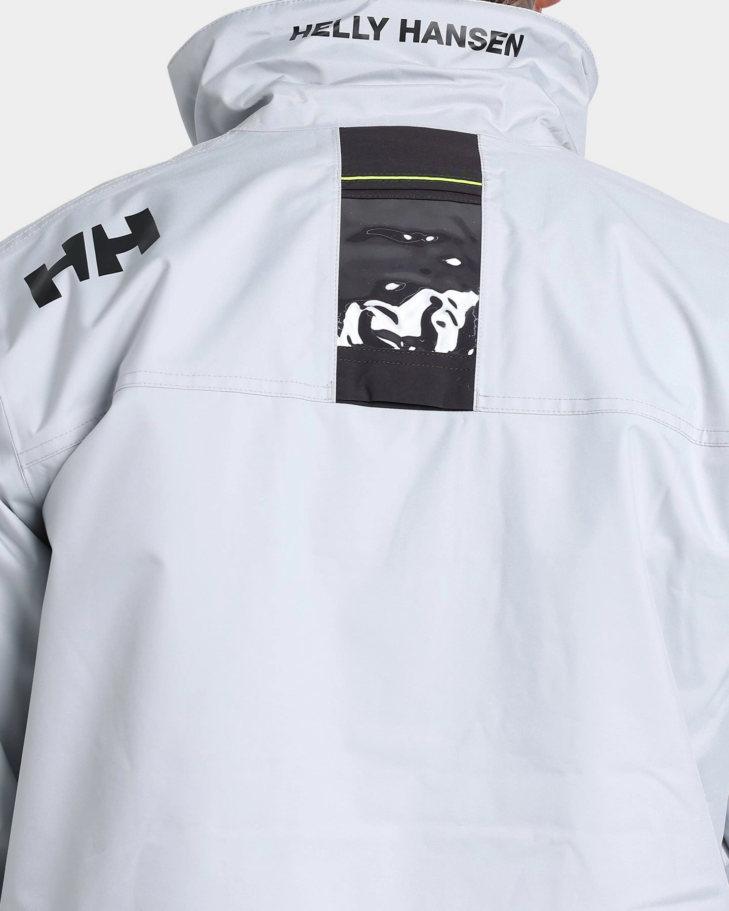 Helly Hansen Crew Midlayer Jacket Grey Fog ZipperClosure Suspenders
