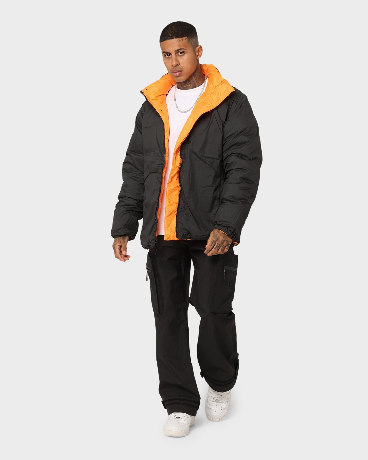 Office Look AntiStaticLining Helly Hansen HH Reversible Down Puffer Jacket Poppy Orange