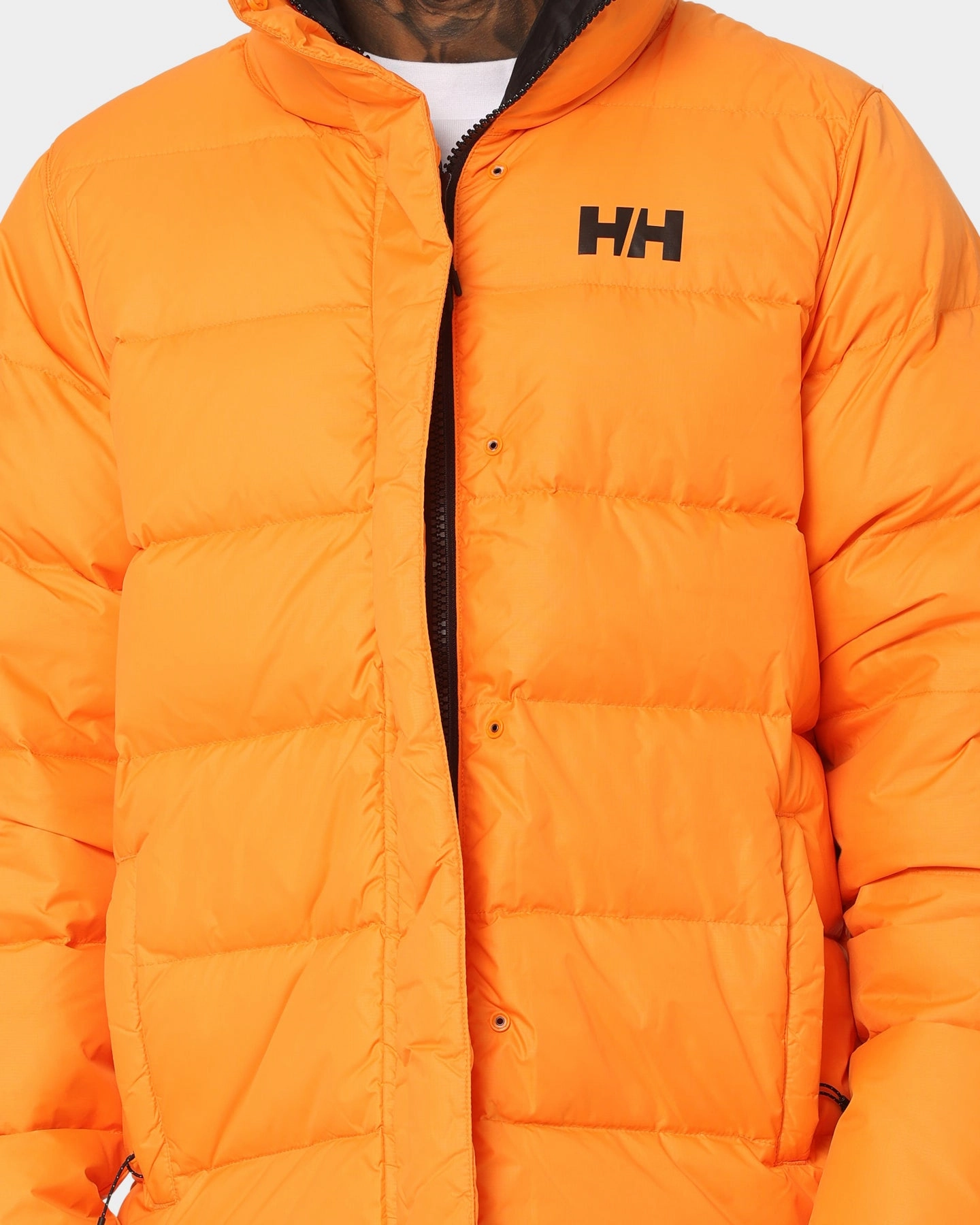 Helly Hansen HH Reversible Down Puffer Jacket Poppy Orange Street Fashion Chain