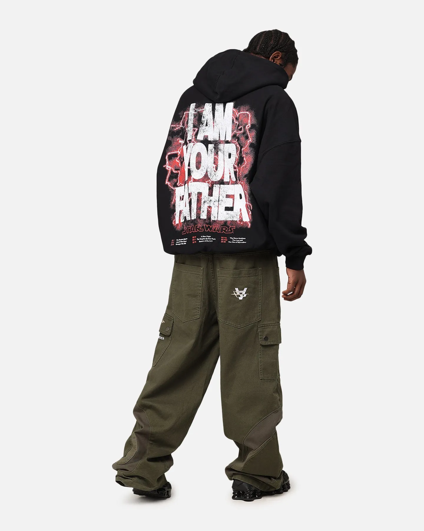 Flexible Shoulder Seams Star Wars I Am Your Father Premium Hoodie Black