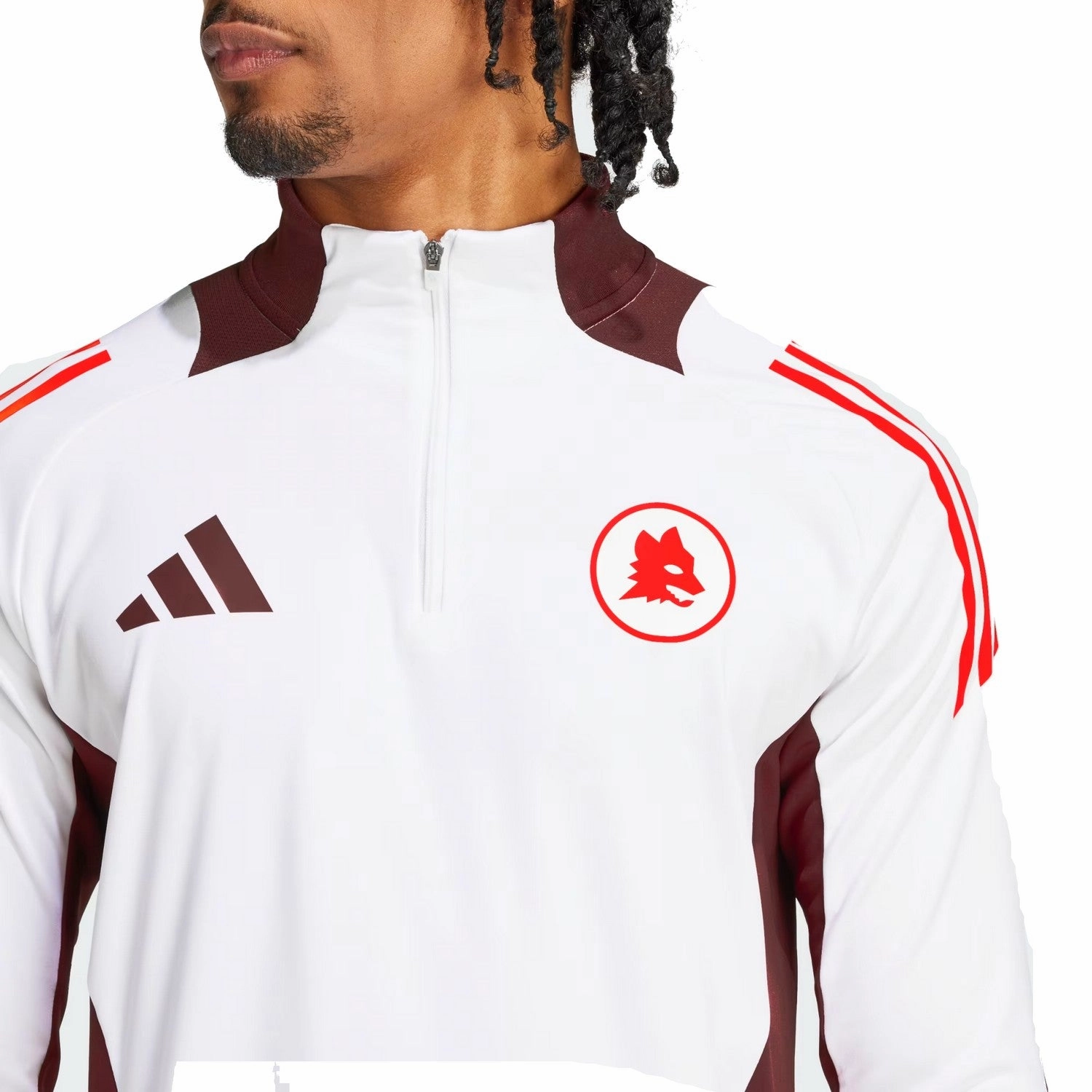 Sporty Look AS Roma training technical Soccer tracksuit 2024/25 - Adidas