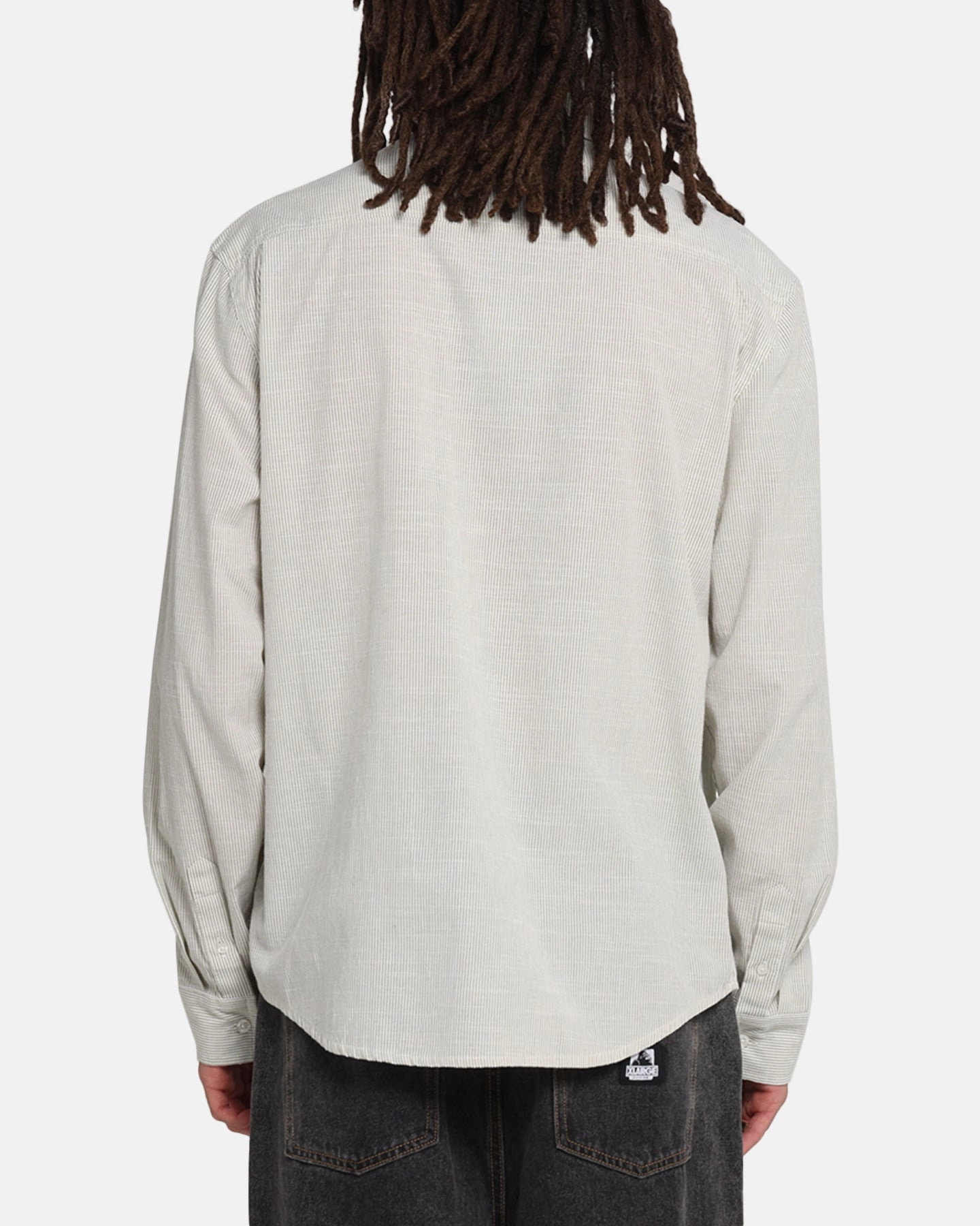 Bold Pattern X-Large Oxford Script Button Up Shirt Olive