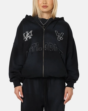 The Anti Order Post Season Zip Hoodie Sunfade Black Fourth of July wear