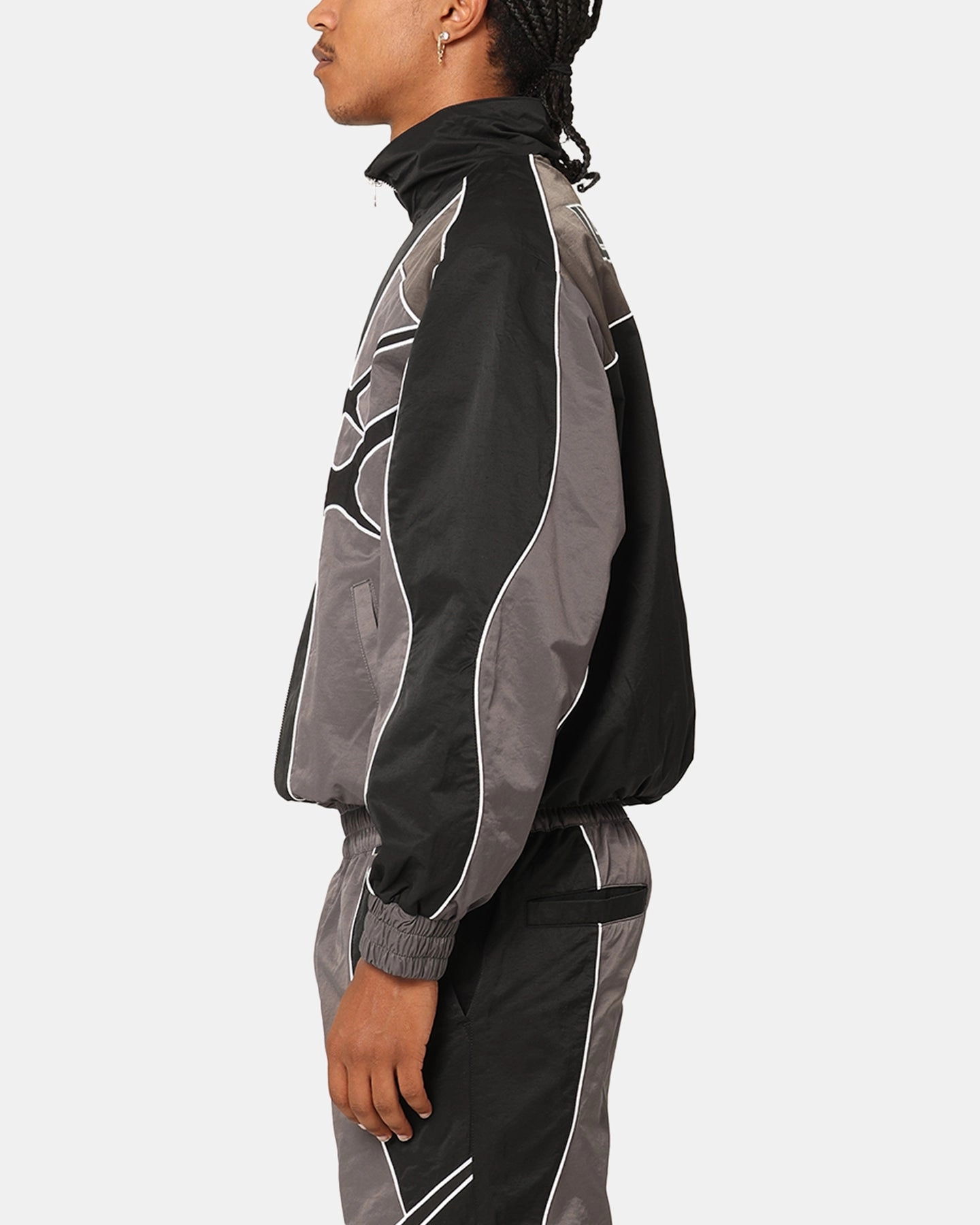 Bus belt Loiter Paradise Track Jacket Black/Grey