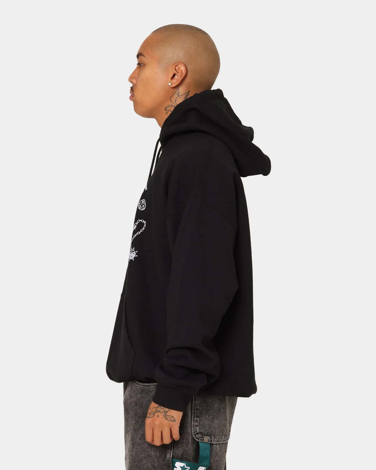 Anti-static Outdoor Layer Goat Crew Goat Crew X Stranger Things Hellfire Hoodie Black