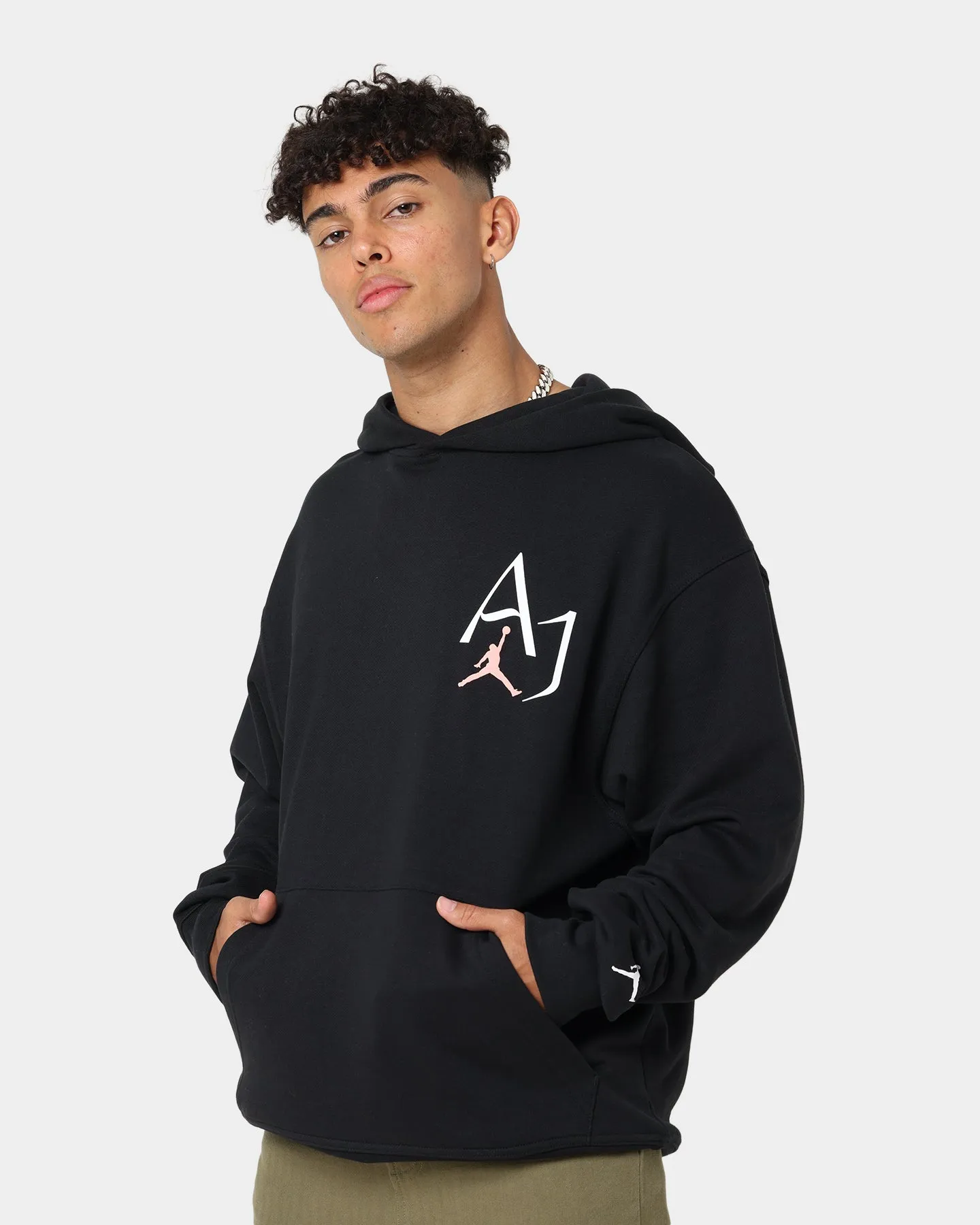 Warm plus-size Jordan Sport DNA Fleece Hoodie Black