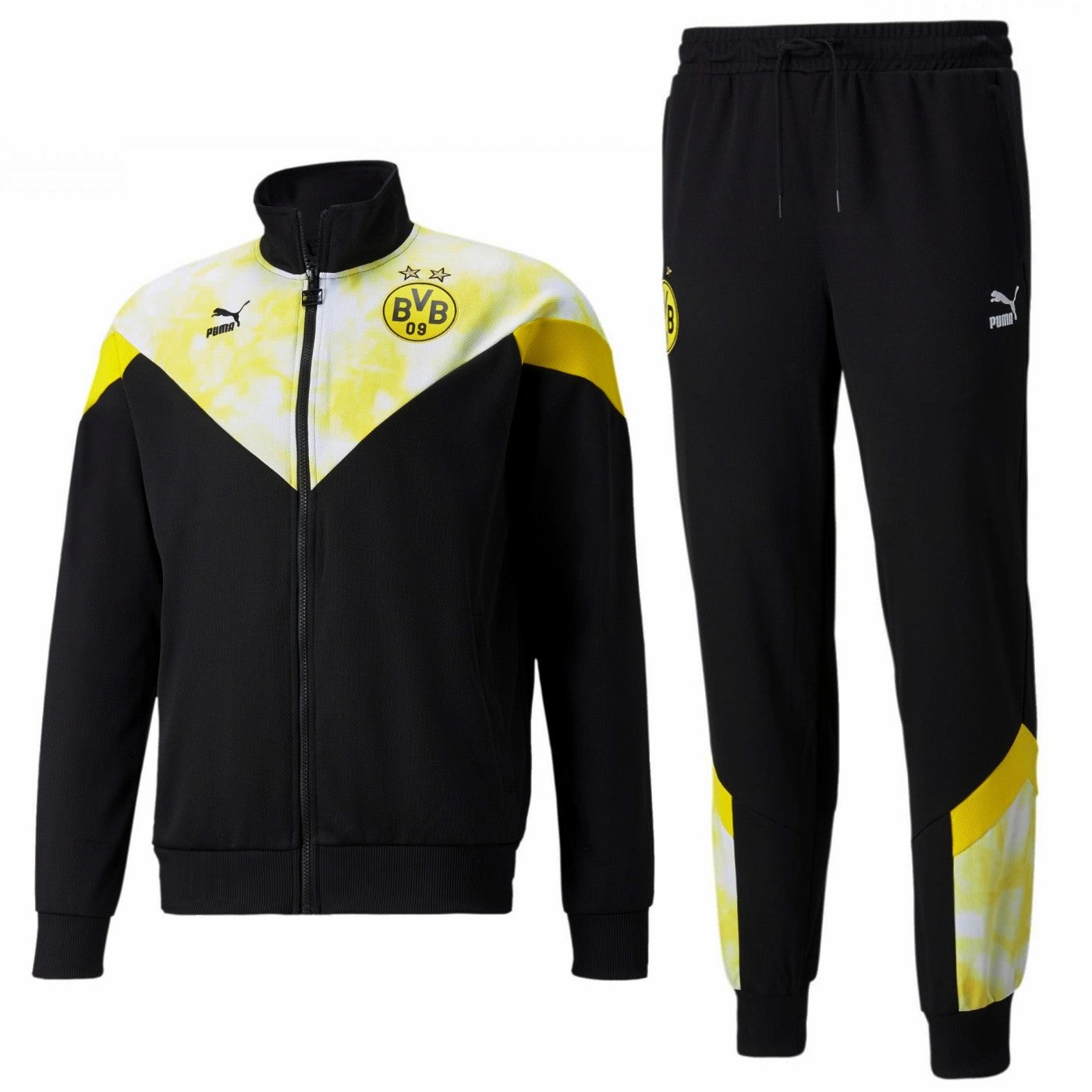 Straight fit Borussia Dortmund Iconic Fans presentation Soccer tracksuit 2022 - Puma