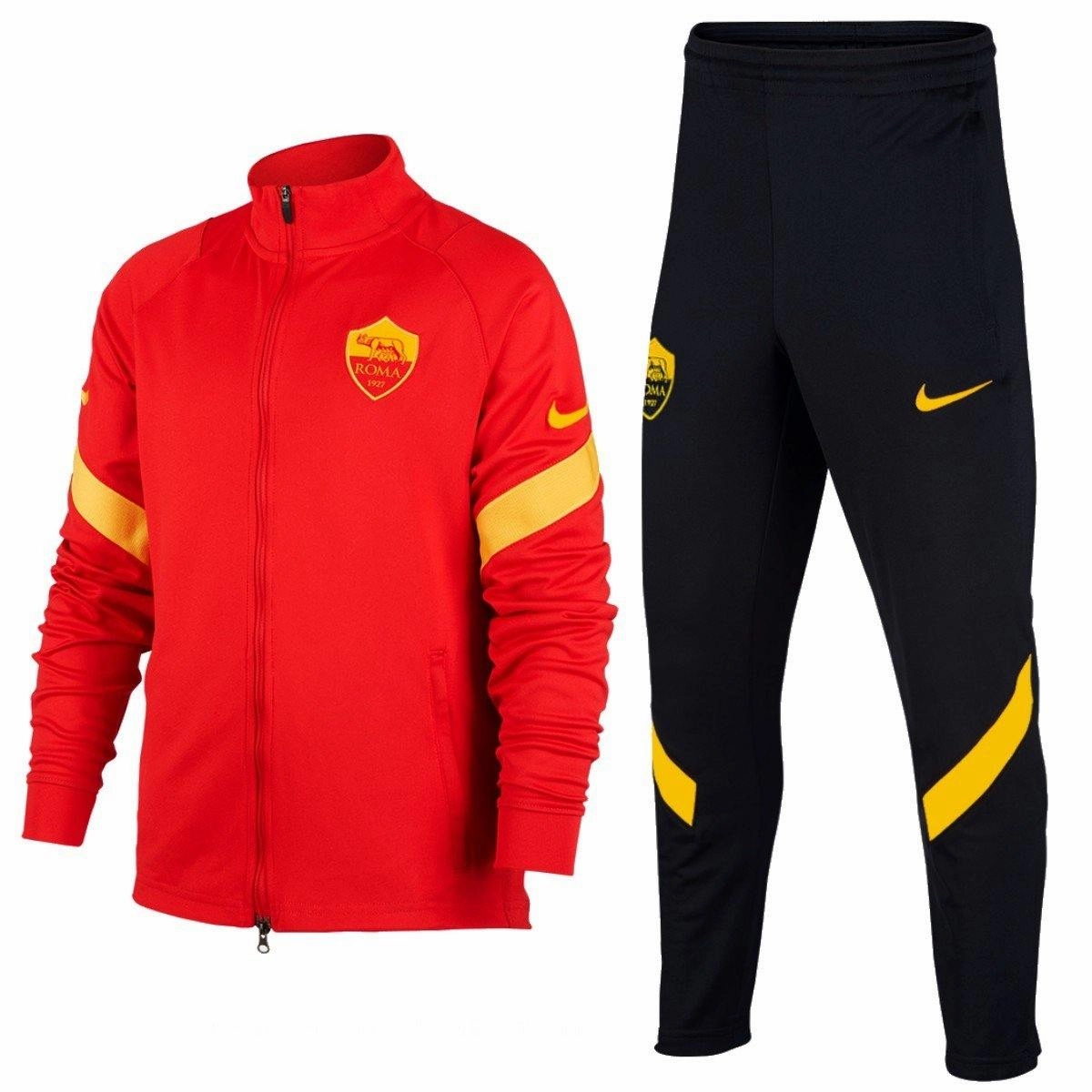 Kids - AS Roma training presentation Soccer tracksuit 2020/21 - Nike Breathable mesh lining boot venue