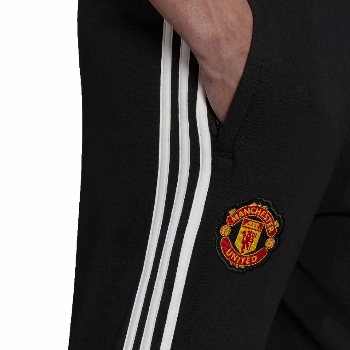 Manchester United Casual 3S hooded presentation tracksuit 2021/22 - Adidas event venue DWRCoatedFabric