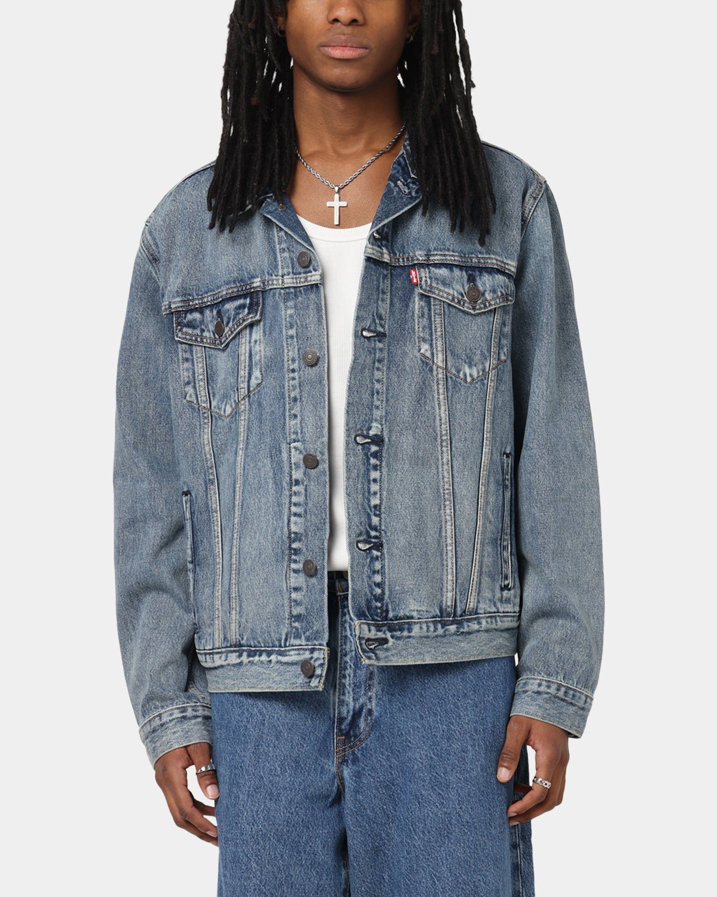 Tweezers Levi Strauss And Co Denim Trucker Jacket Sky
