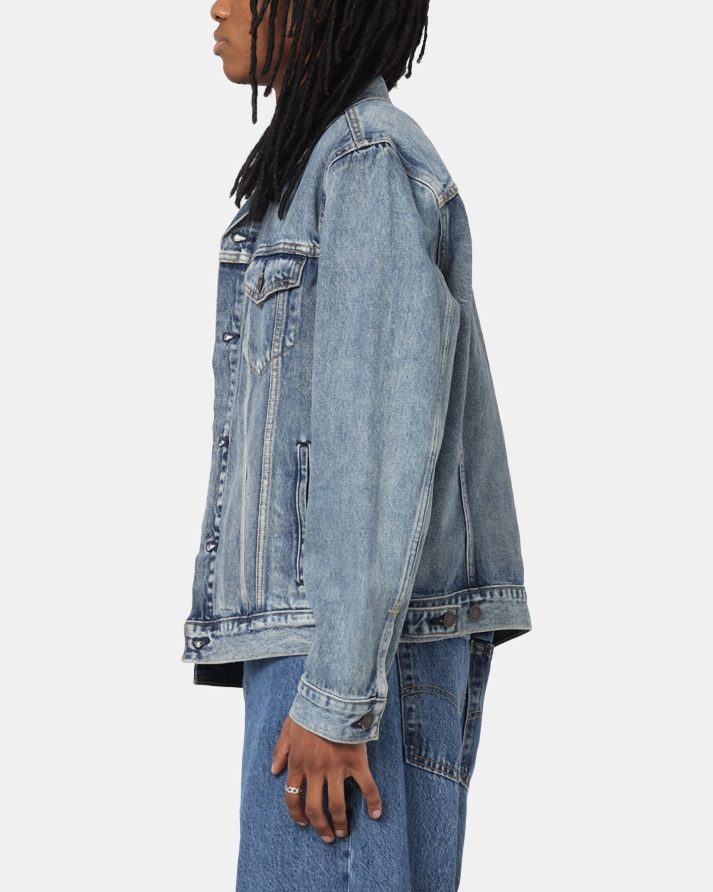 Levi Strauss And Co Denim Trucker Jacket Sky Urban Edge Kindness