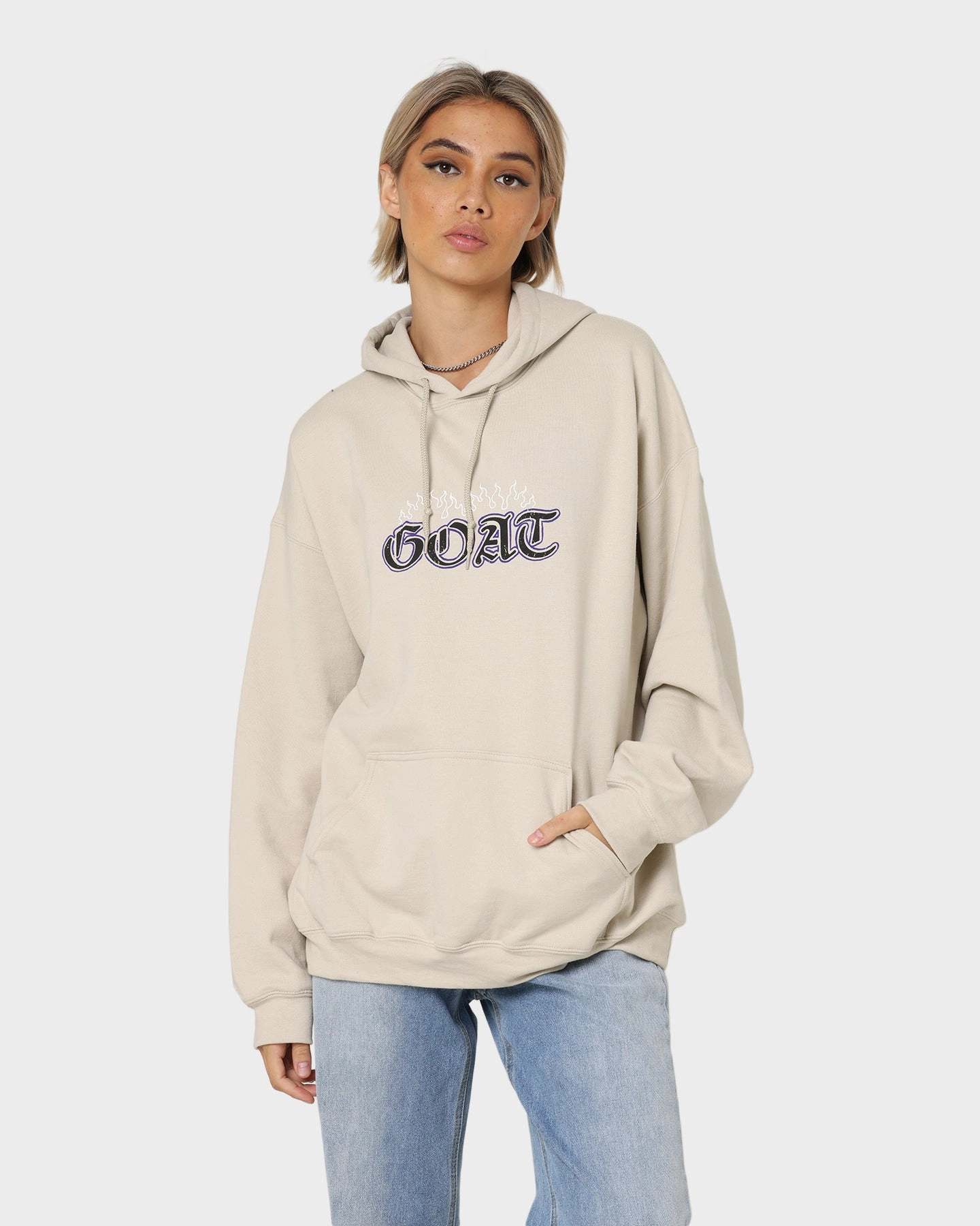 Cap Goat Crew King Skeleton Hoodie Sand