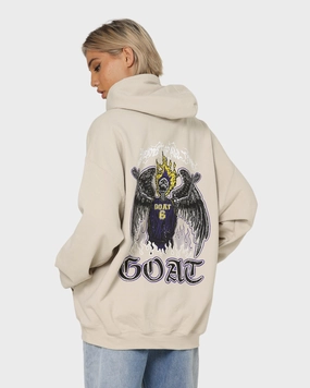 Indoor Use Goat Crew King Skeleton Hoodie Sand