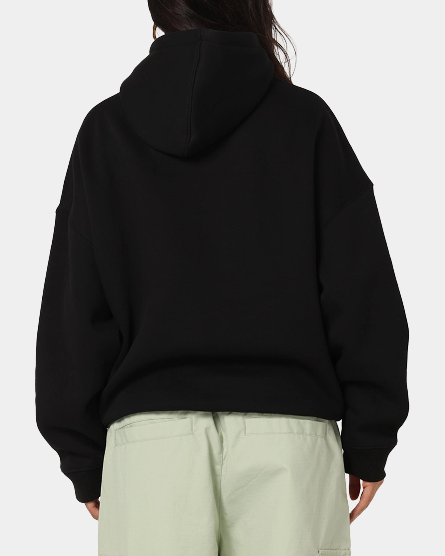 Carre Crested Hoodie Black Polar bear like