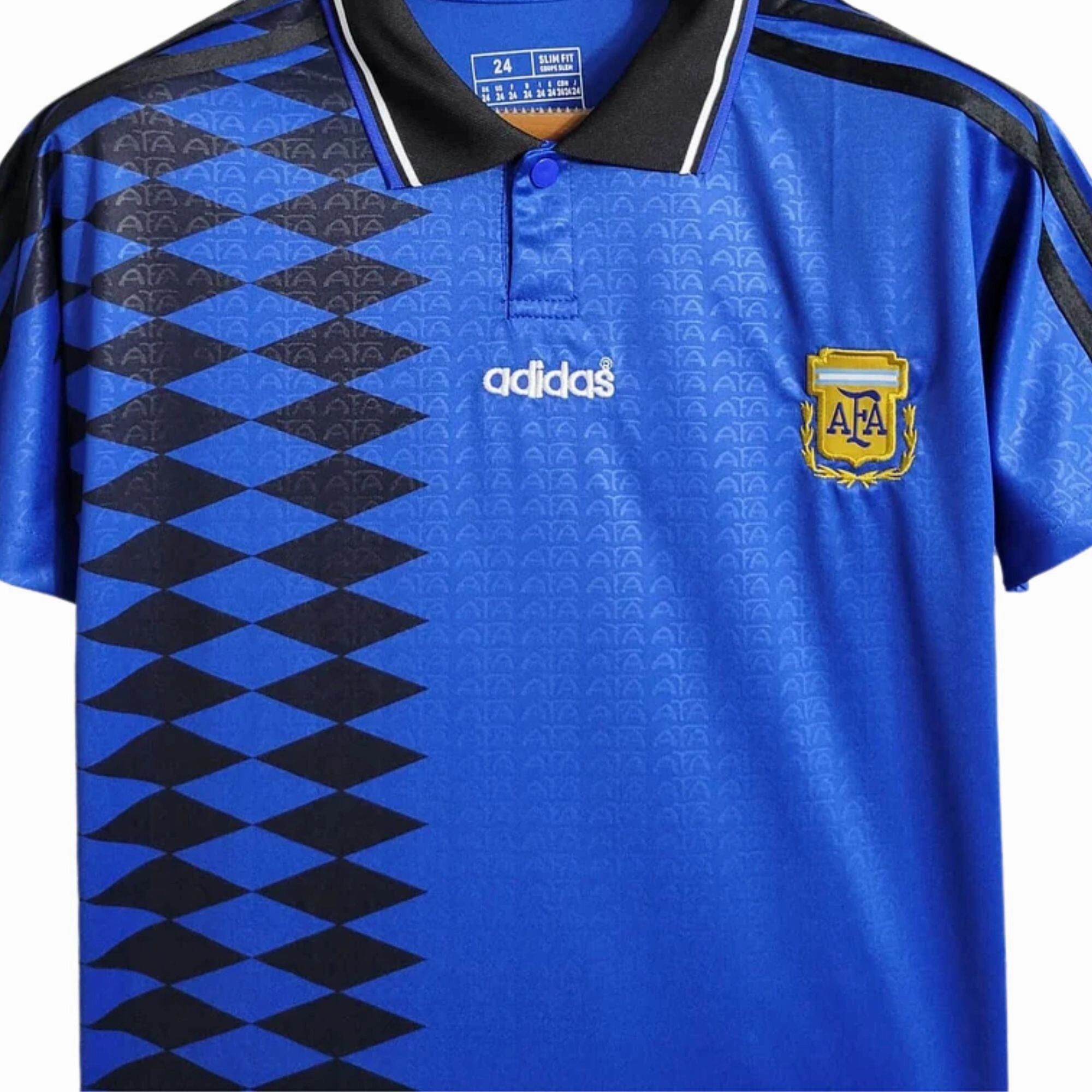 Non Slip Hem ARGENTINA 1994 AWAY JERSEY KIDS RETRO EDITION