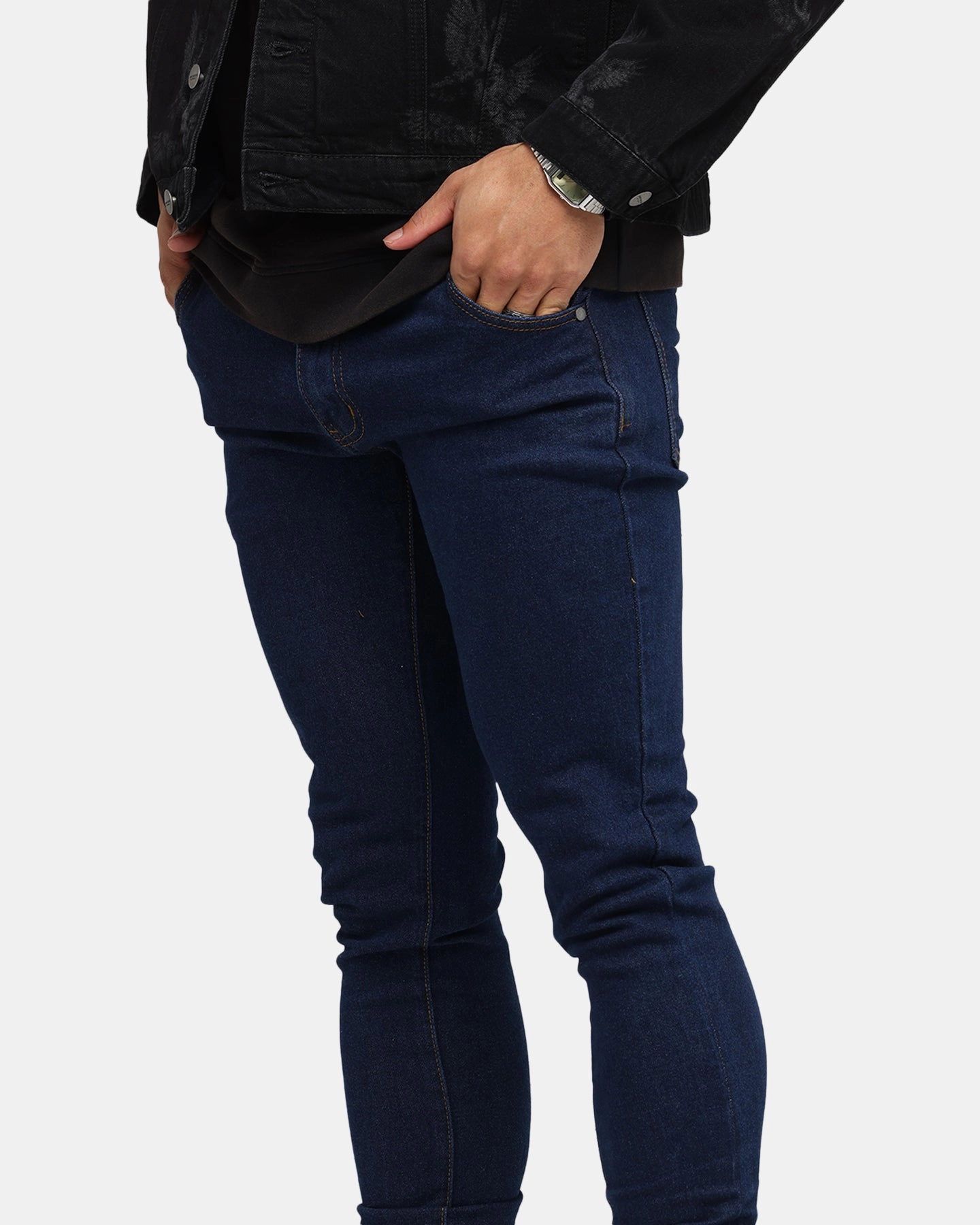 Classic Style Classic Wear Street Fashion Saint Morta Dynasty Jeans Indigo/Tan