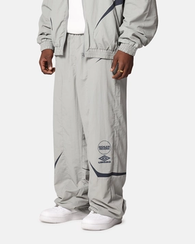 Boiler Room X Umbro Shell Track Pants Grey Soft Stretch SecureClosures
