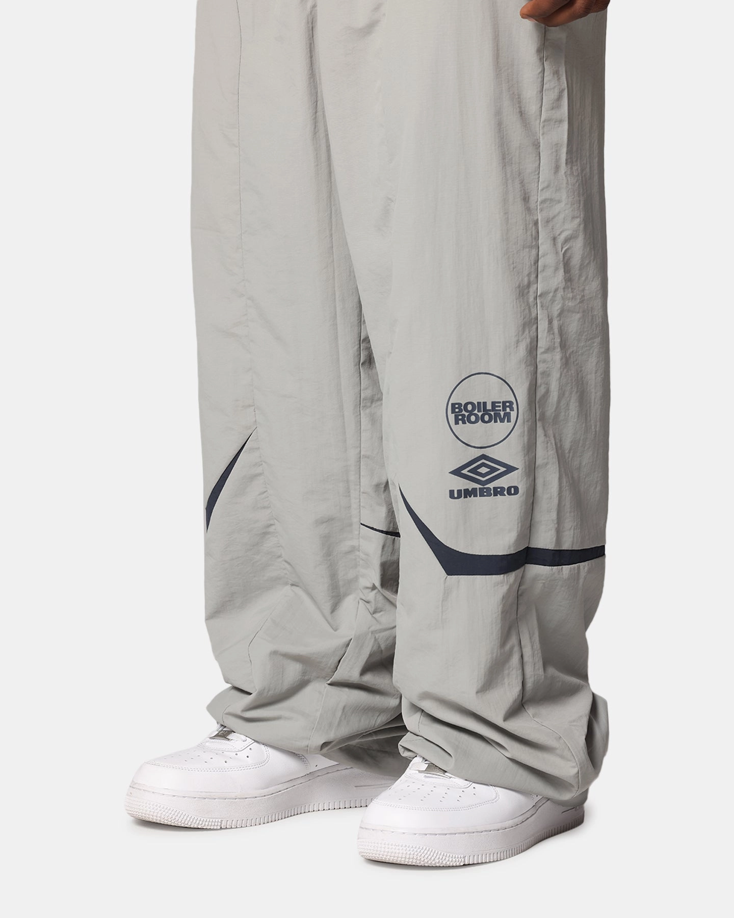 Non Restrictive Cut Sweat Wicking Liner Boiler Room X Umbro Shell Track Pants Grey