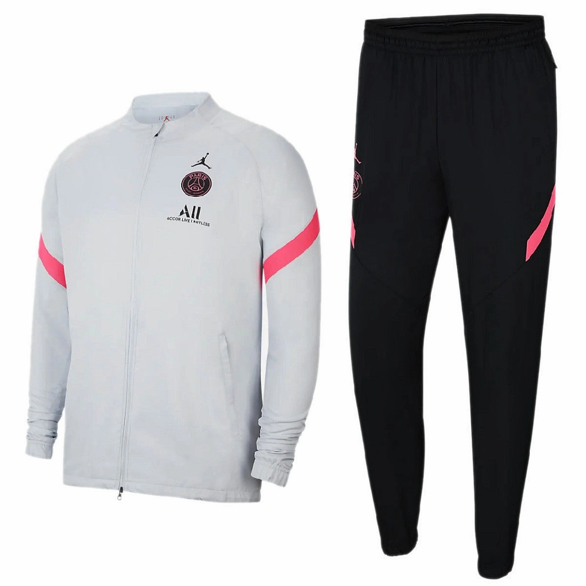 Tear Resistant Reinforcements gym-goer Jordan x PSG Soccer training presentation tracksuit 2021 - Jordan