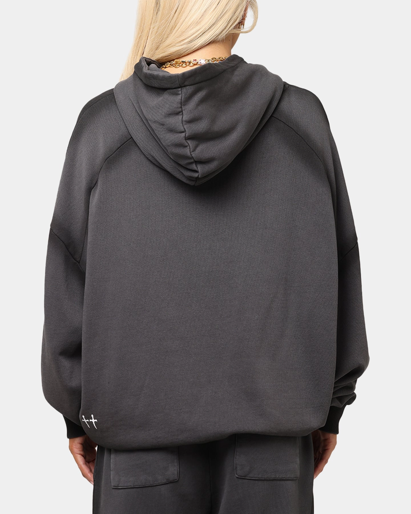 Versatile Wear Saint Morta Contrast Wash Hoodie Black Wash