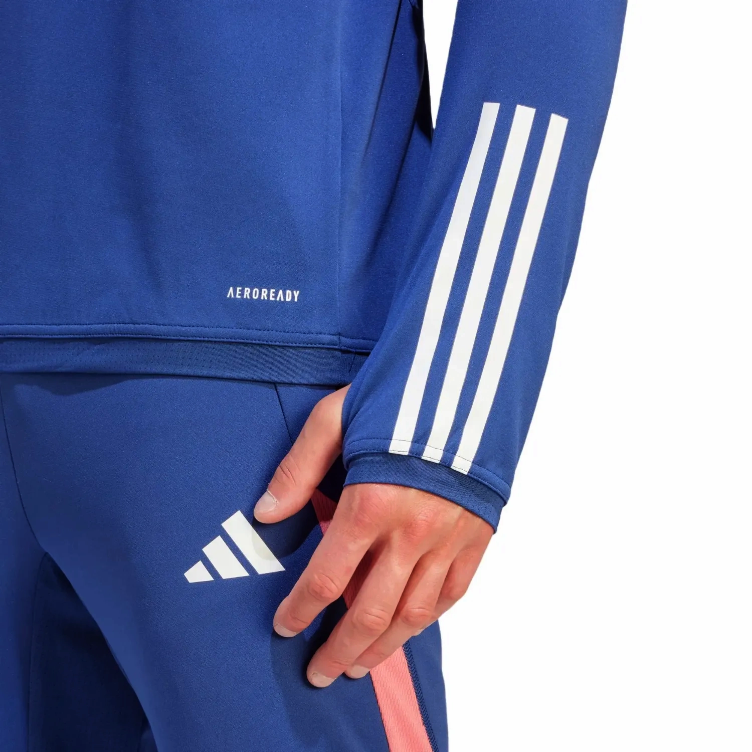 Olympique Lyon training technical soccer sweat top 2023/24 - Adidas FrictionFree Inner Layer feeling venue