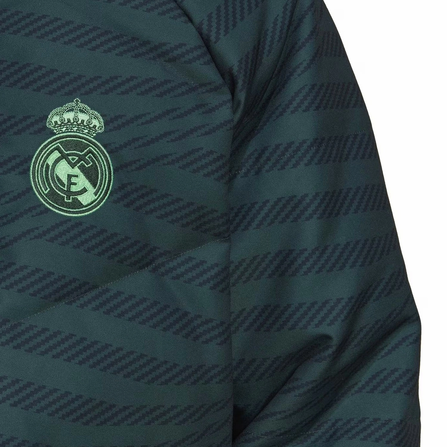 SweatManagement Design Real Madrid UCL padded down long jacket 2023 - Adidas