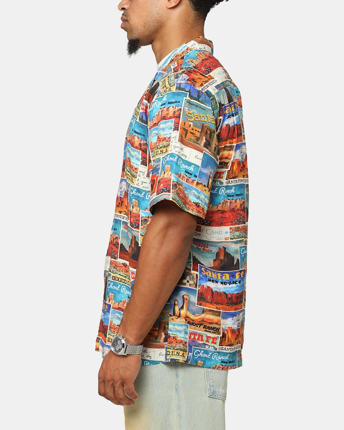 Polka Dot Contemporary Design Champion Route 40 Drifter Button Up Shirt Ginger