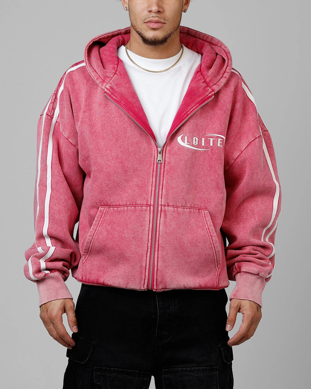 Loiter Night Vision Hoodie Washed Purple Universal Backpack Compatibility