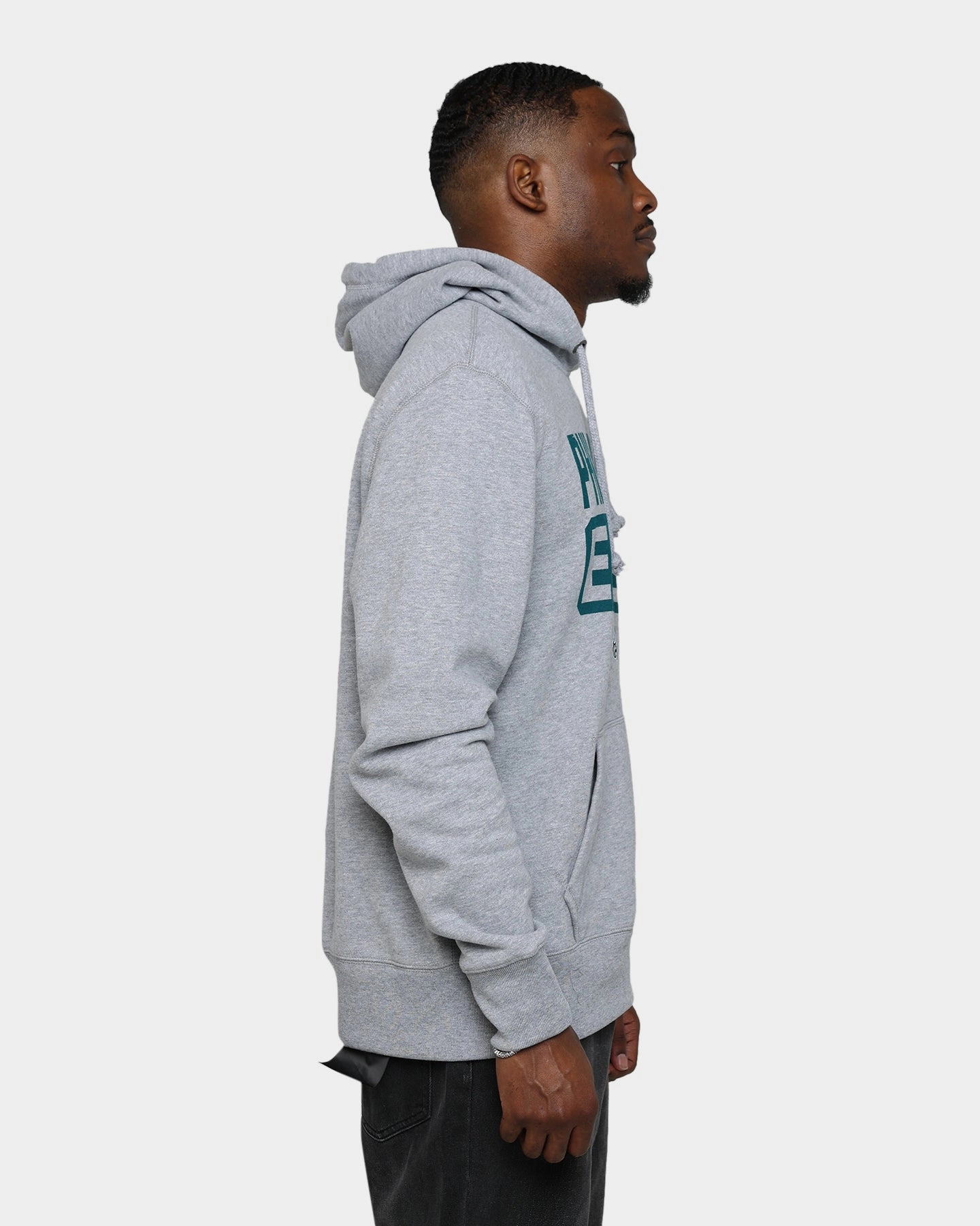 Lightweight Outerwear 47 Brand Philadelphia Eagles Box Out Headline Hoodie Slate Grey