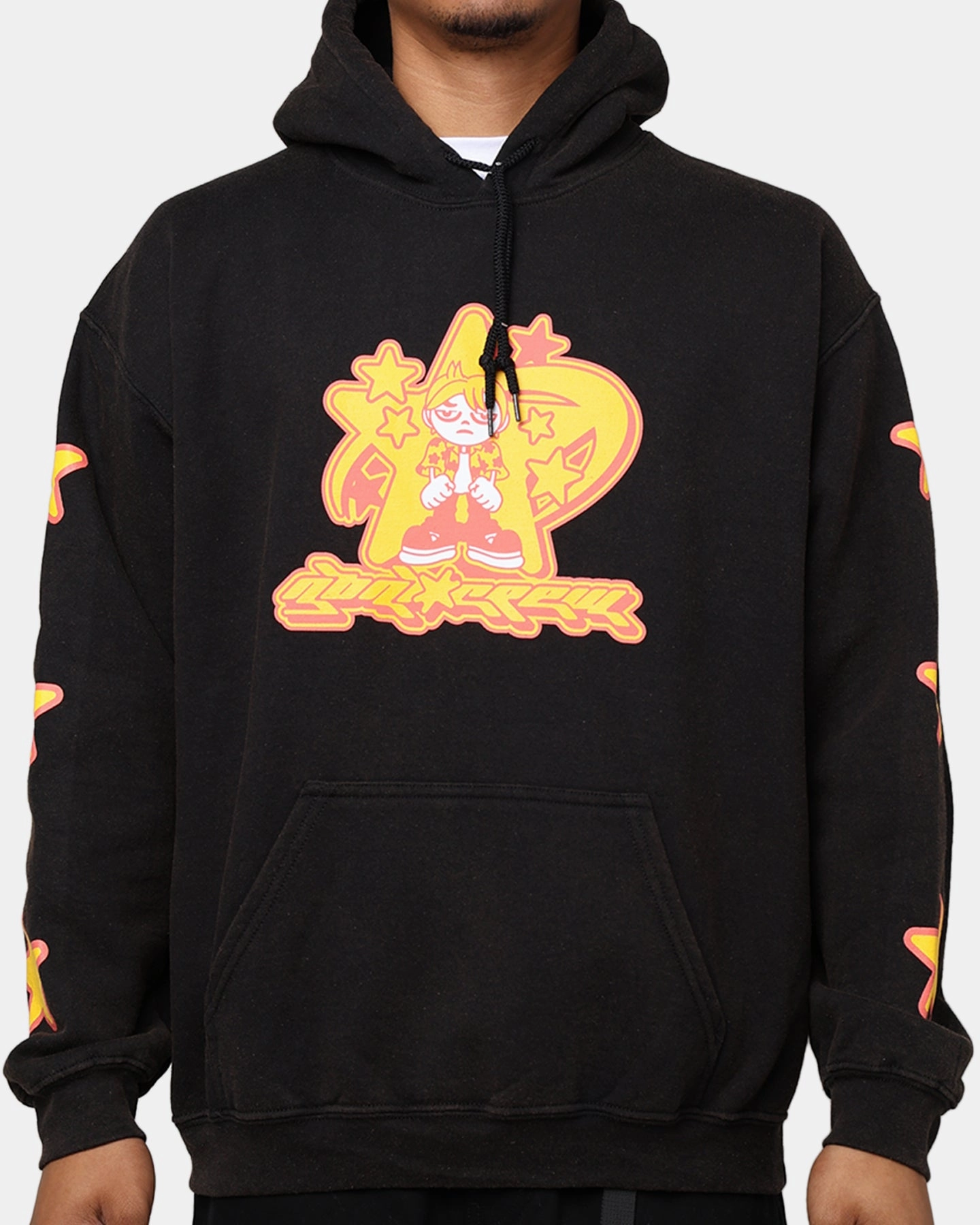 Goat Crew Y2K Star Hoodie Black Office Look